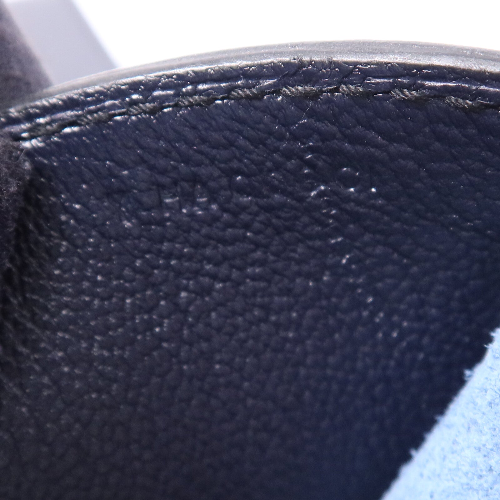 HERMES Epsom皮革Sac a Depeches 37銀扣手挽袋Bleu Indigo/Malachite