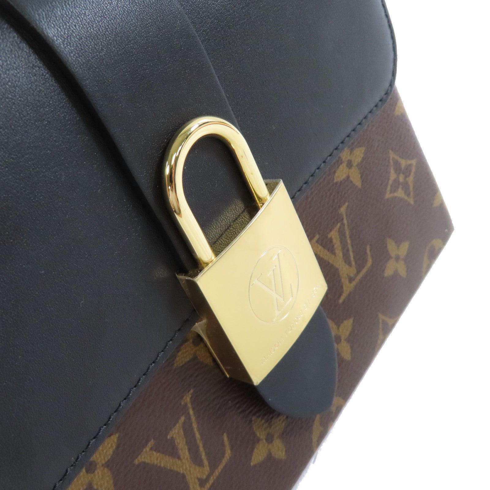 LOUIS VUITTON Monogram Locky BB 2Way Shoulder Bag金扣手挽肩背兩用袋啡色/黑色