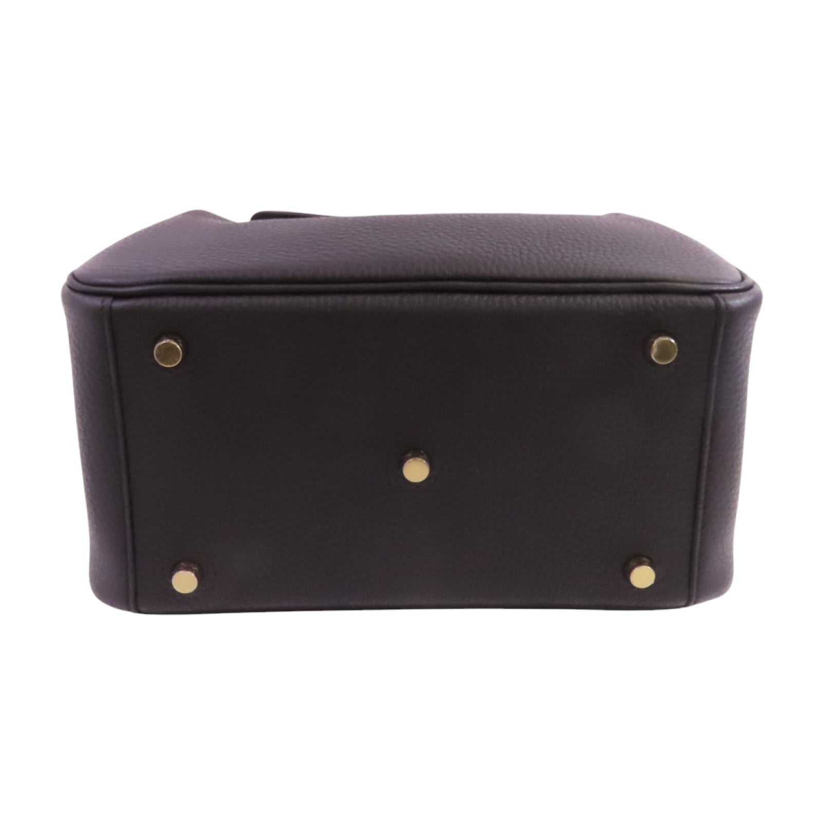 HERMES Clemence皮革Lindy 26金扣肩背袋