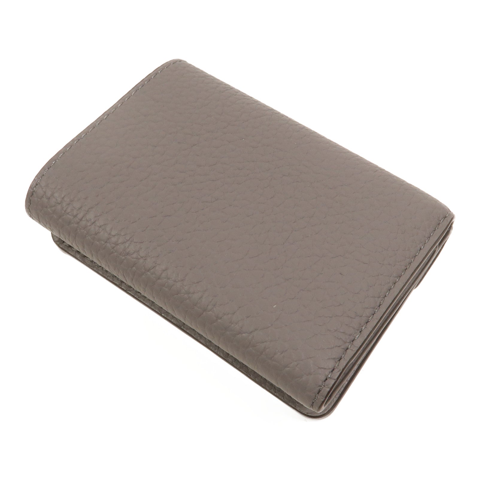 Delvaux 牛皮皮革Presse Trifold Wallet錢包