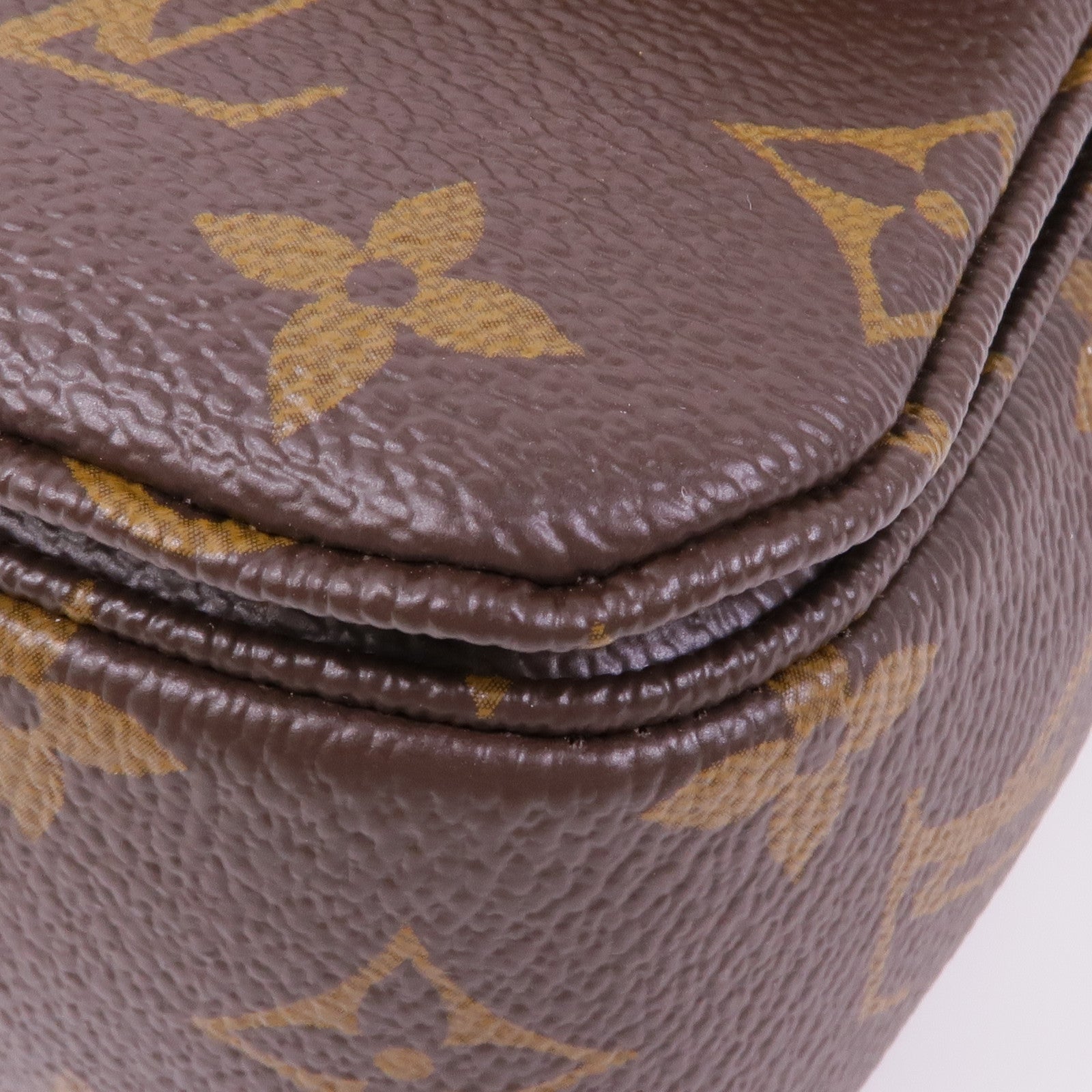 LOUIS VUITTON Monogram Marceau金扣鏈帶肩背袋棕色