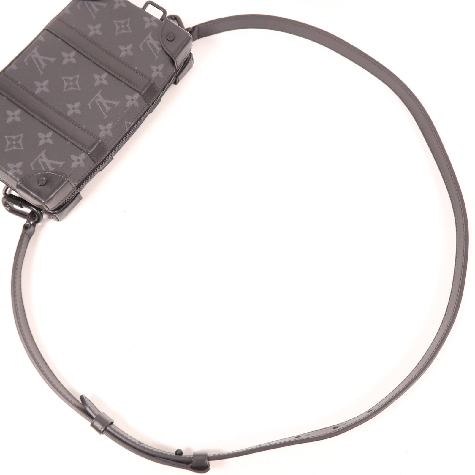 LOUIS VUITTON LV Soft Trunk Wallet Shoulder Bag M69838 Monogram Eclipse Black