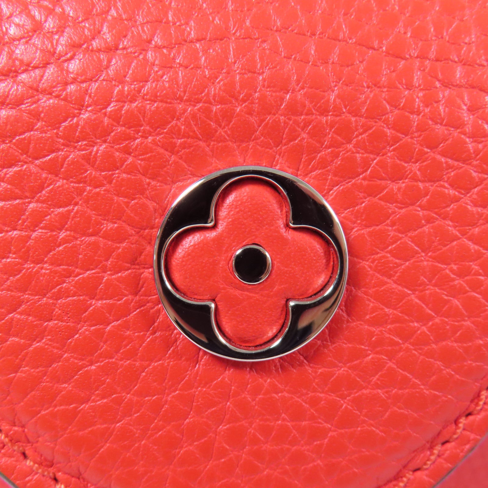 LOUIS VUITTON Taurillon皮革Capucines BB銀扣手挽肩背兩用袋