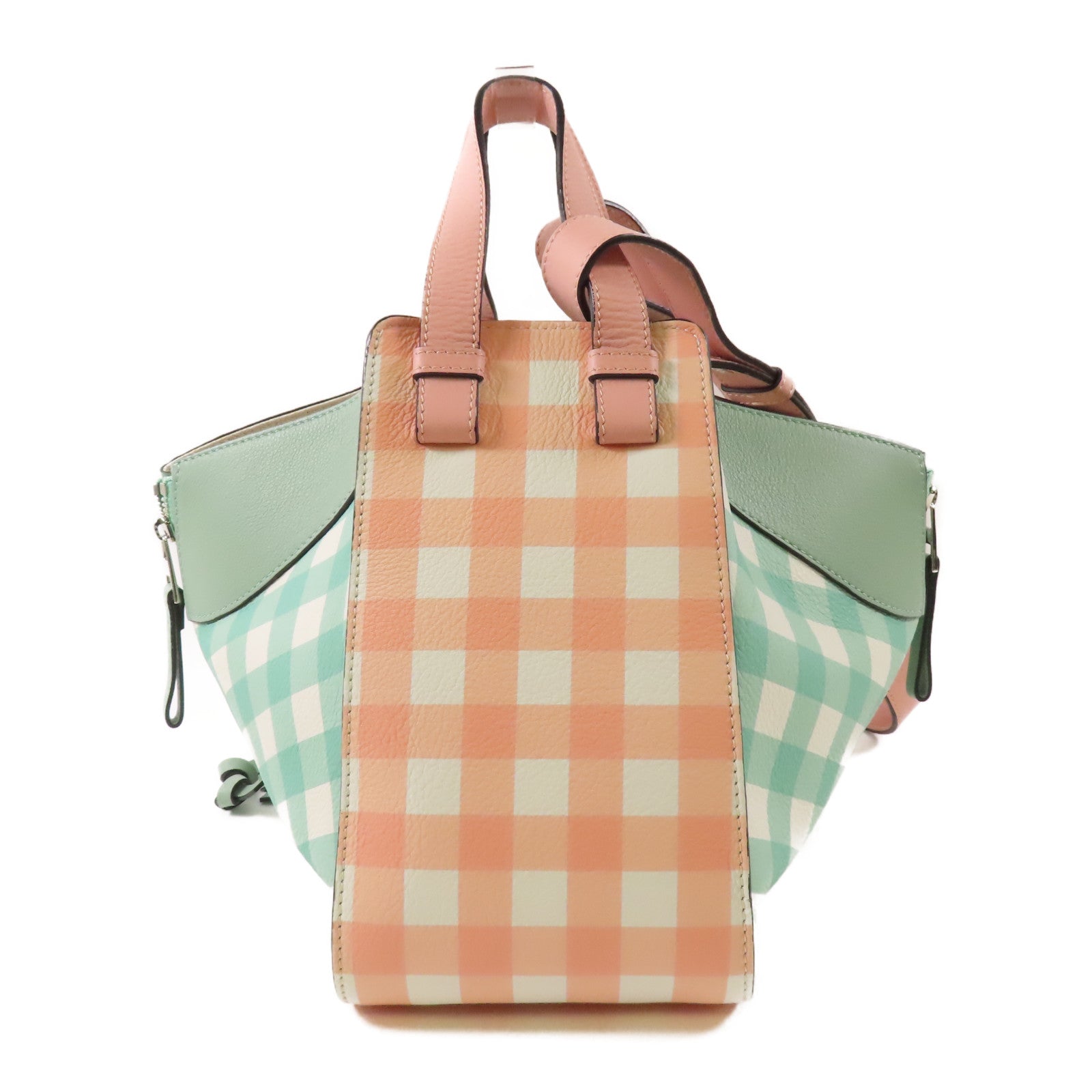 LOEWE 牛皮皮革Hammock銀扣手挽肩背兩用袋