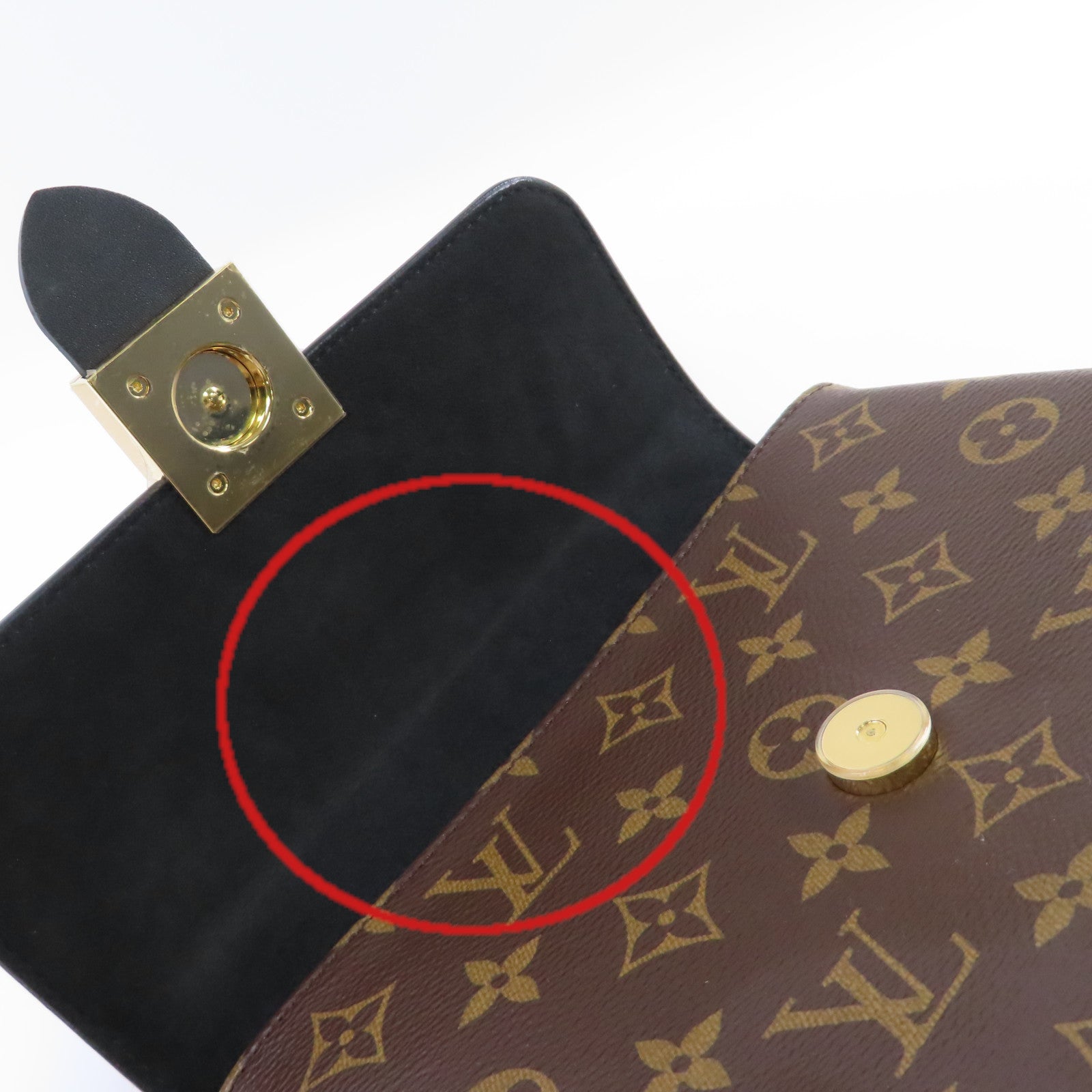 LOUIS VUITTON Monogram Locky BB 2Way Shoulder Bag金扣手挽肩背兩用袋啡色/黑色