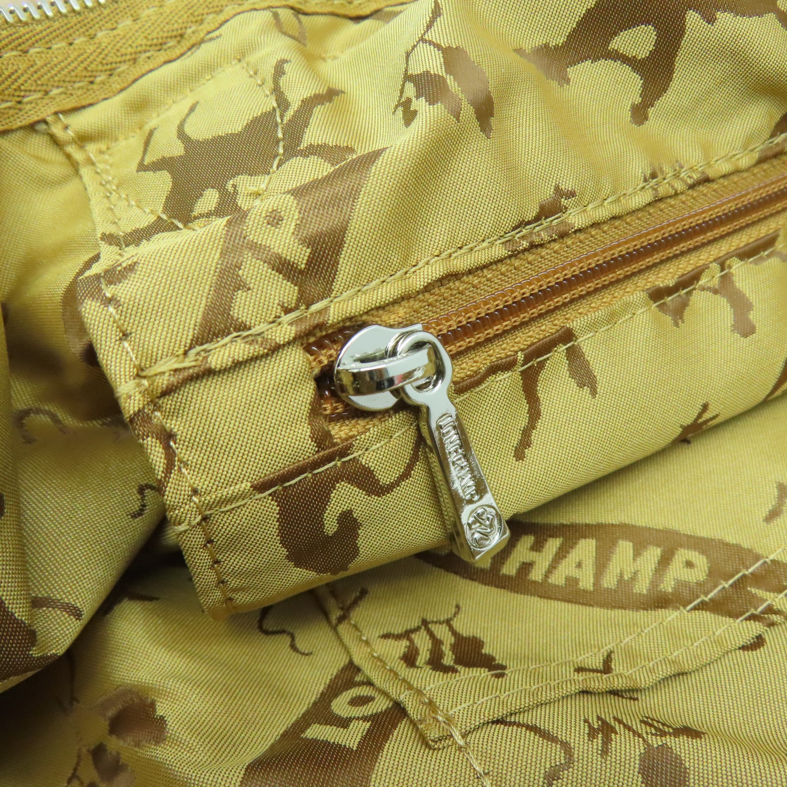 Longchamp 【激減優惠】牛皮皮革2 Way Shoulder Bag銀扣手挽肩背兩用袋啡色
