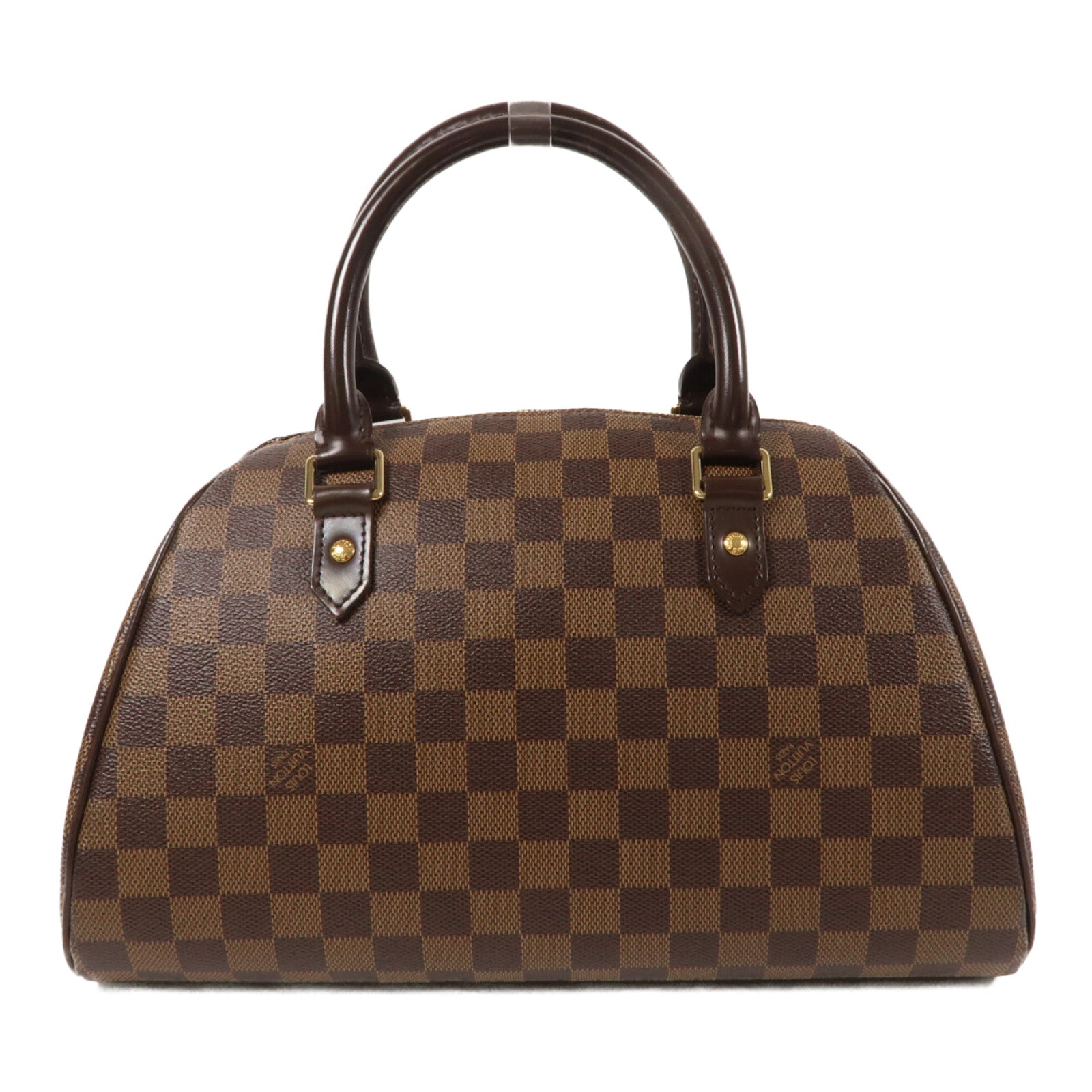 LOUIS VUITTON Damier Ribera MM金扣手挽袋