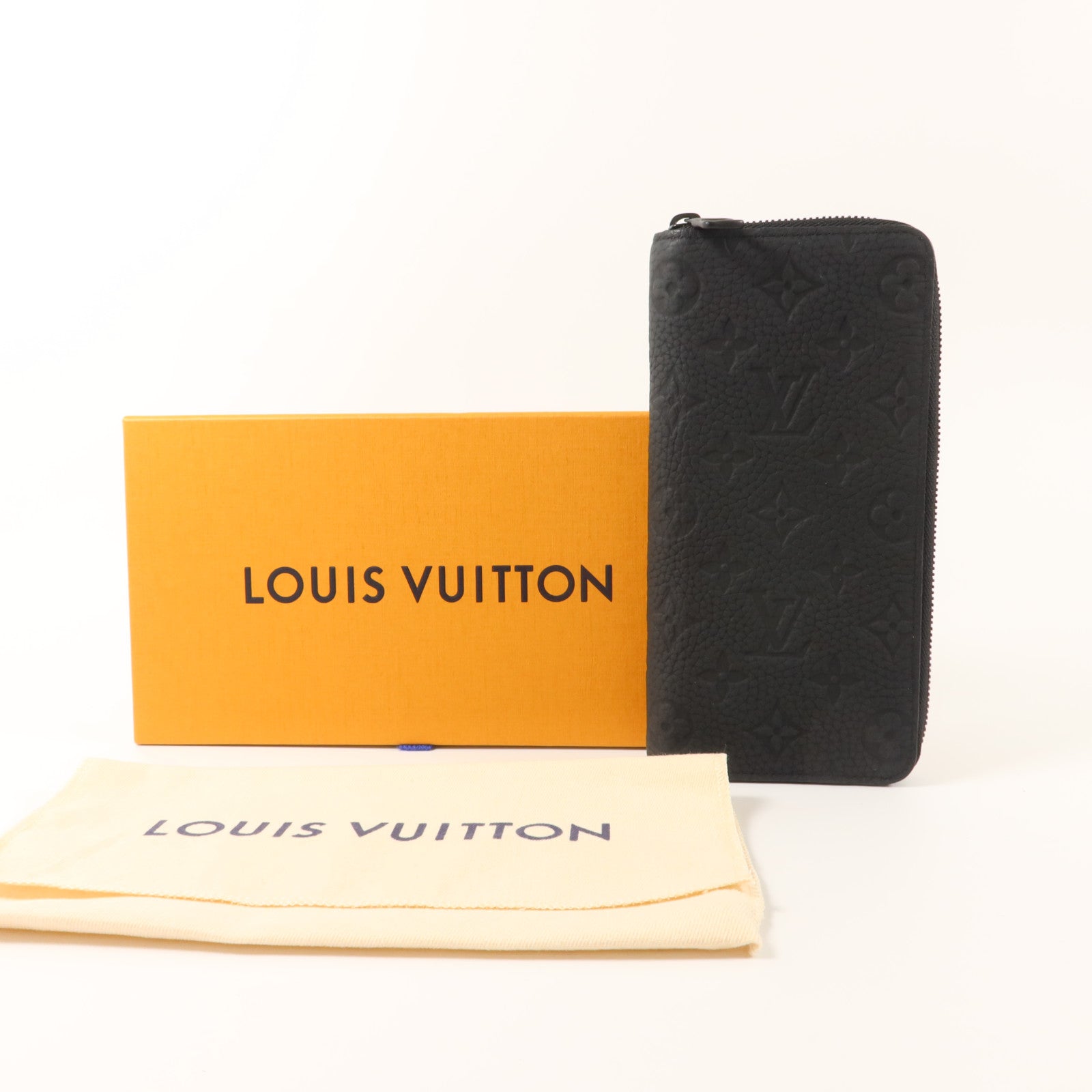 LOUIS VUITTON Monogram Taurillon Zippy Vertical Wallet長錢包