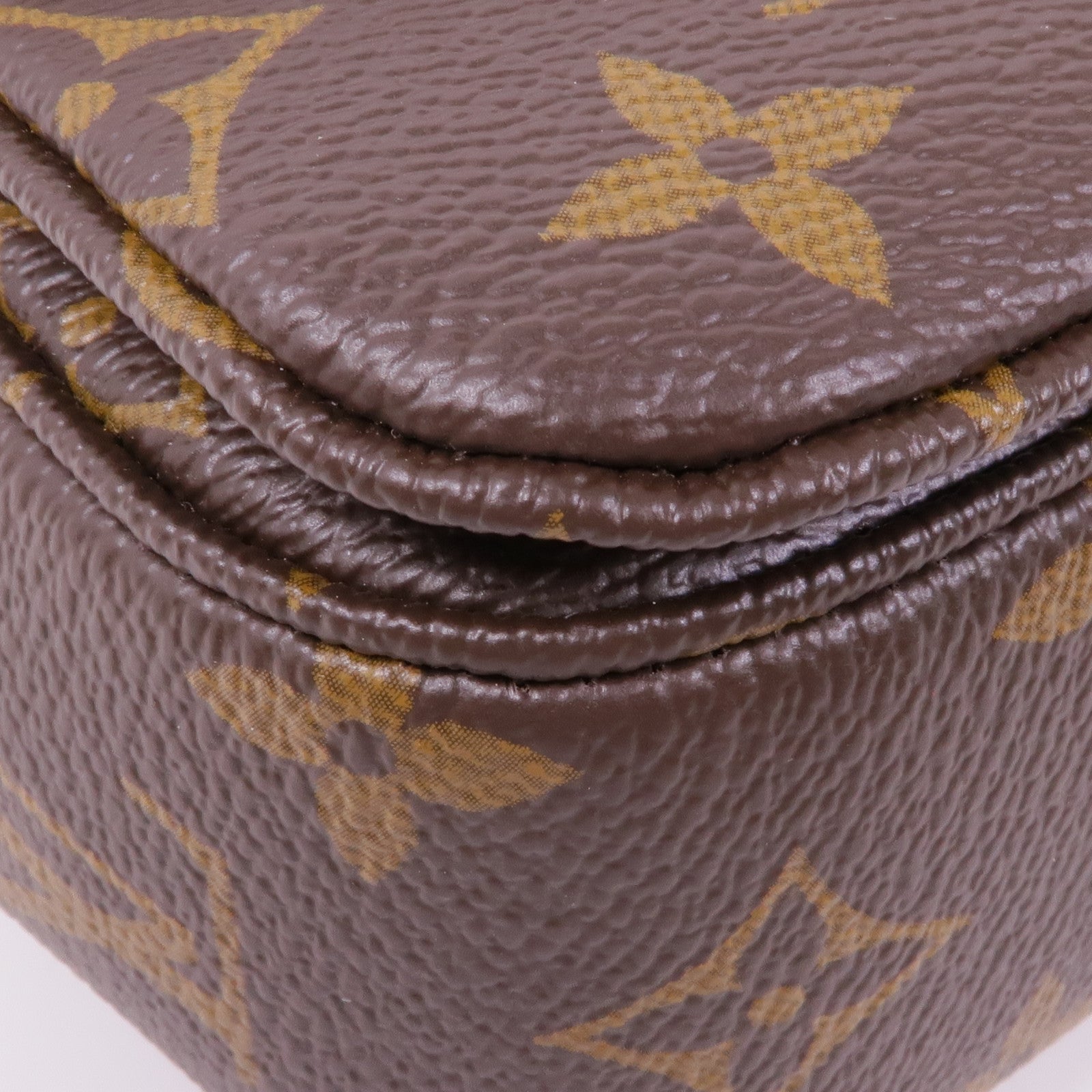 LOUIS VUITTON Monogram Marceau金扣鏈帶肩背袋棕色