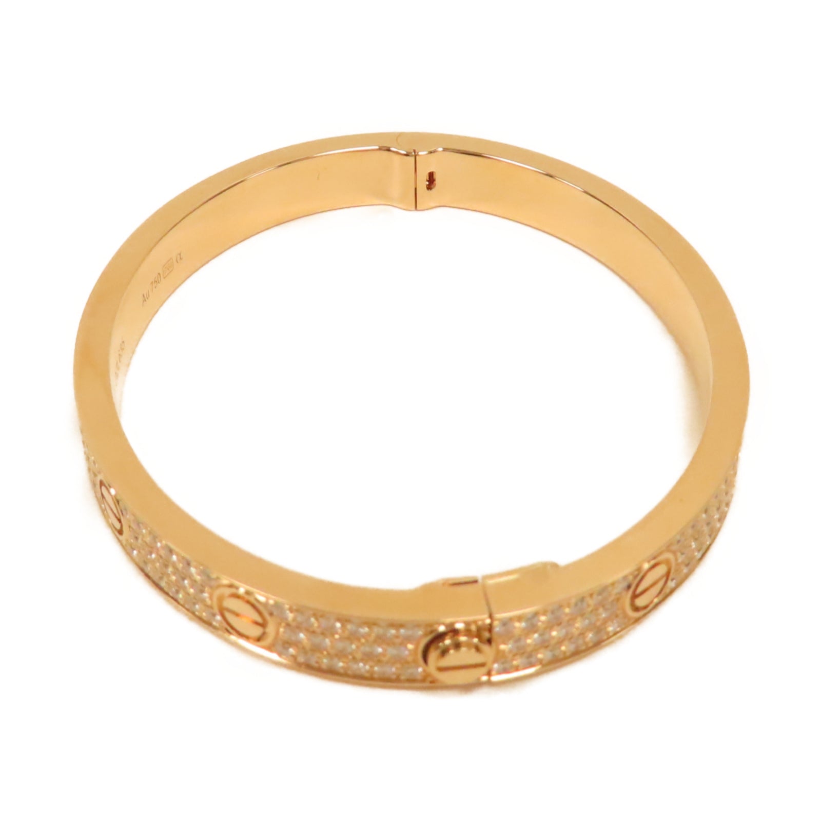 CARTIER 18K玫瑰金Diamond Love Bracelet 1.99ct鑽石手鐲#17