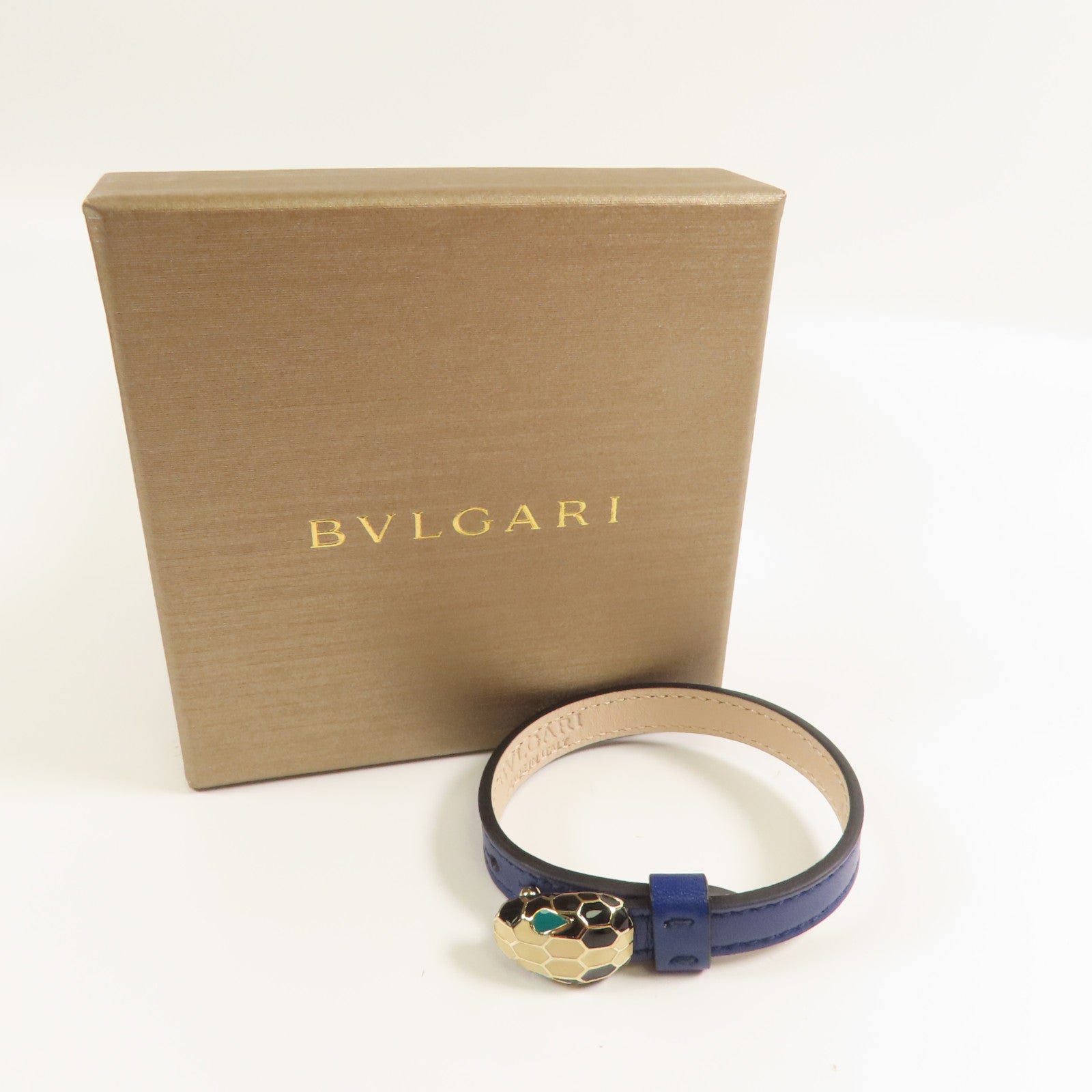 BVLGARI 牛皮皮革Serpenti Forever Bracelet手鏈