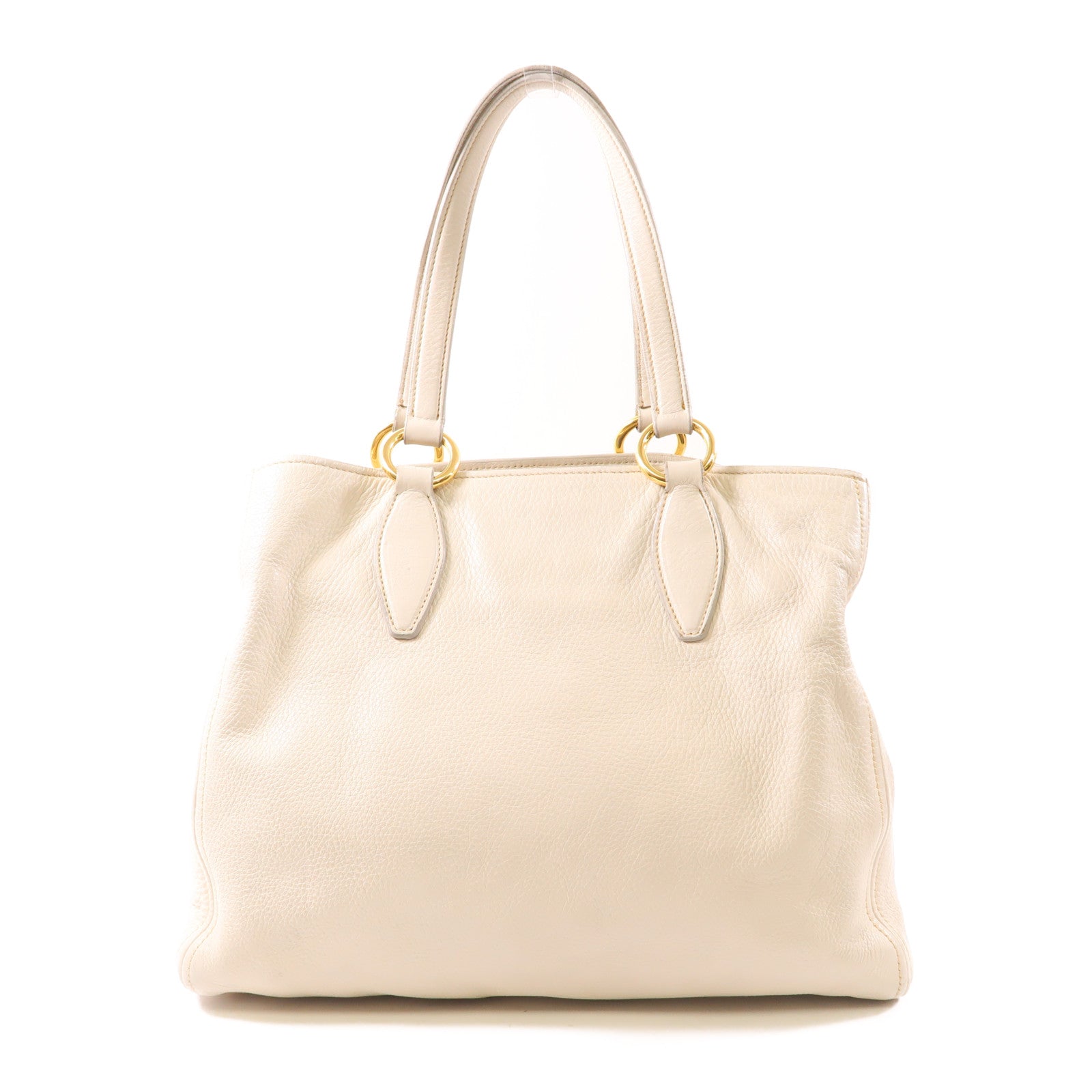 Miu Miu 牛皮皮革2 Way Shoulder金扣手挽肩背兩用袋