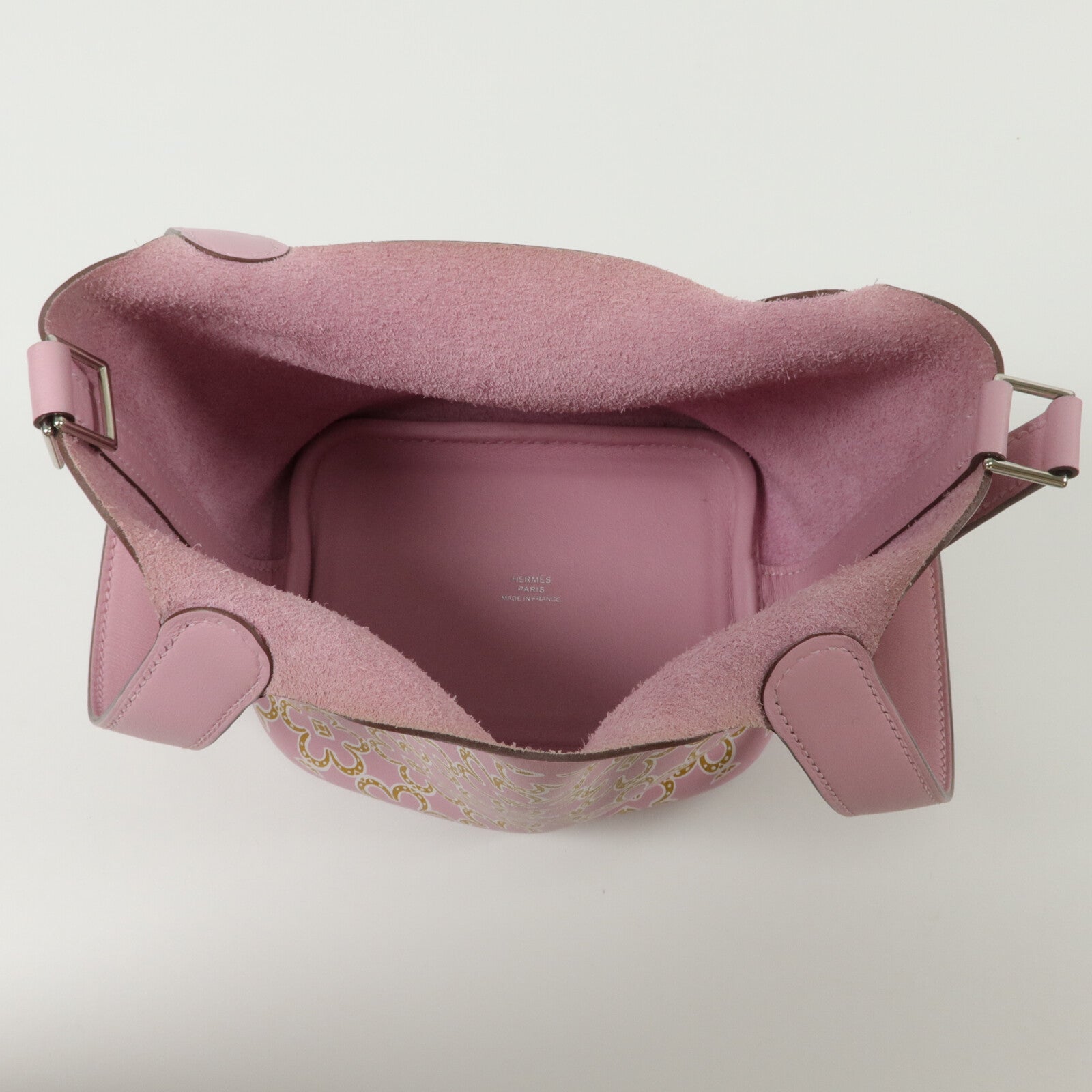 HERMES Swift皮革Picotin 14 Lucky Daisy手挽袋Mauve Sylvestre