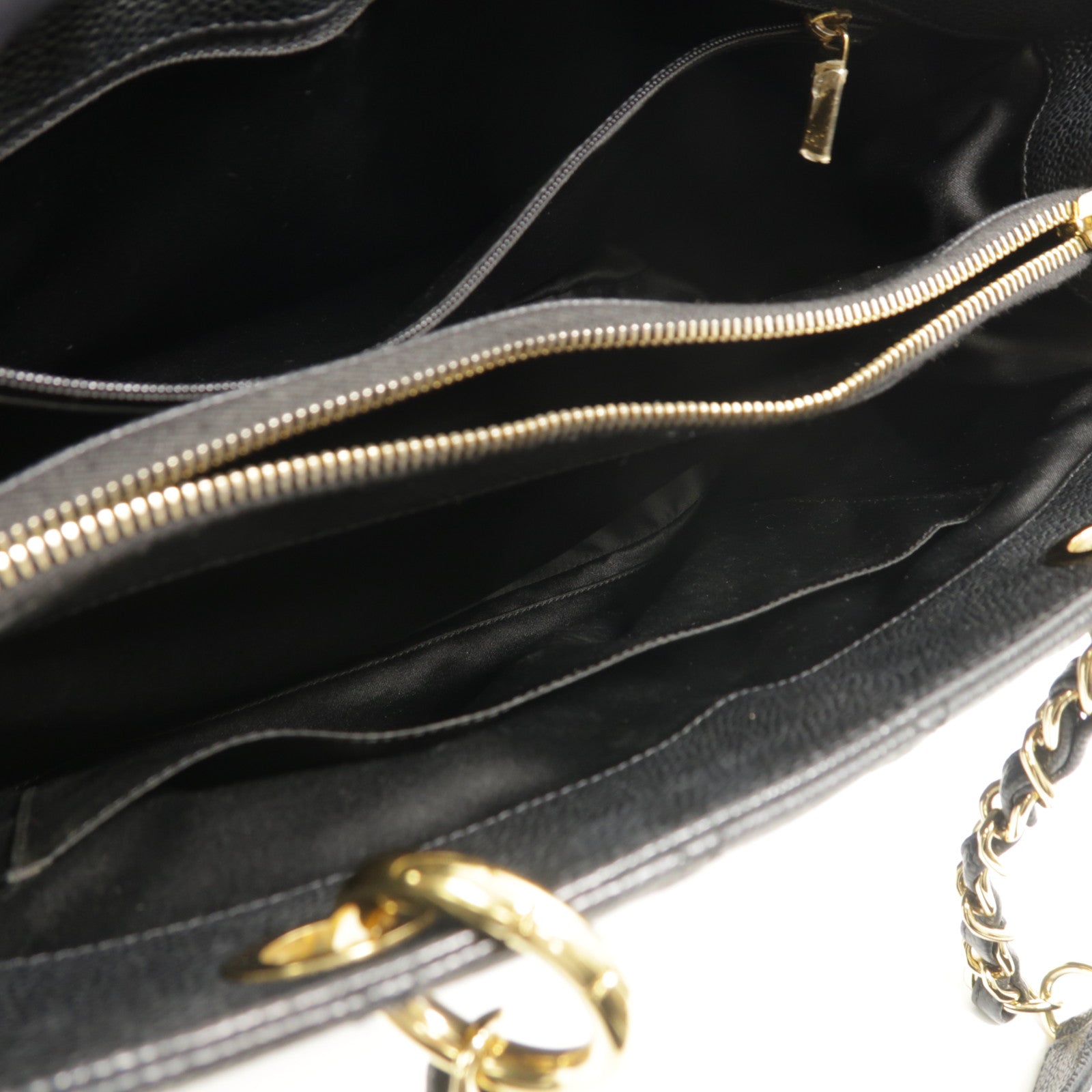 CHANEL 牛皮皮革GST鏈帶肩背袋