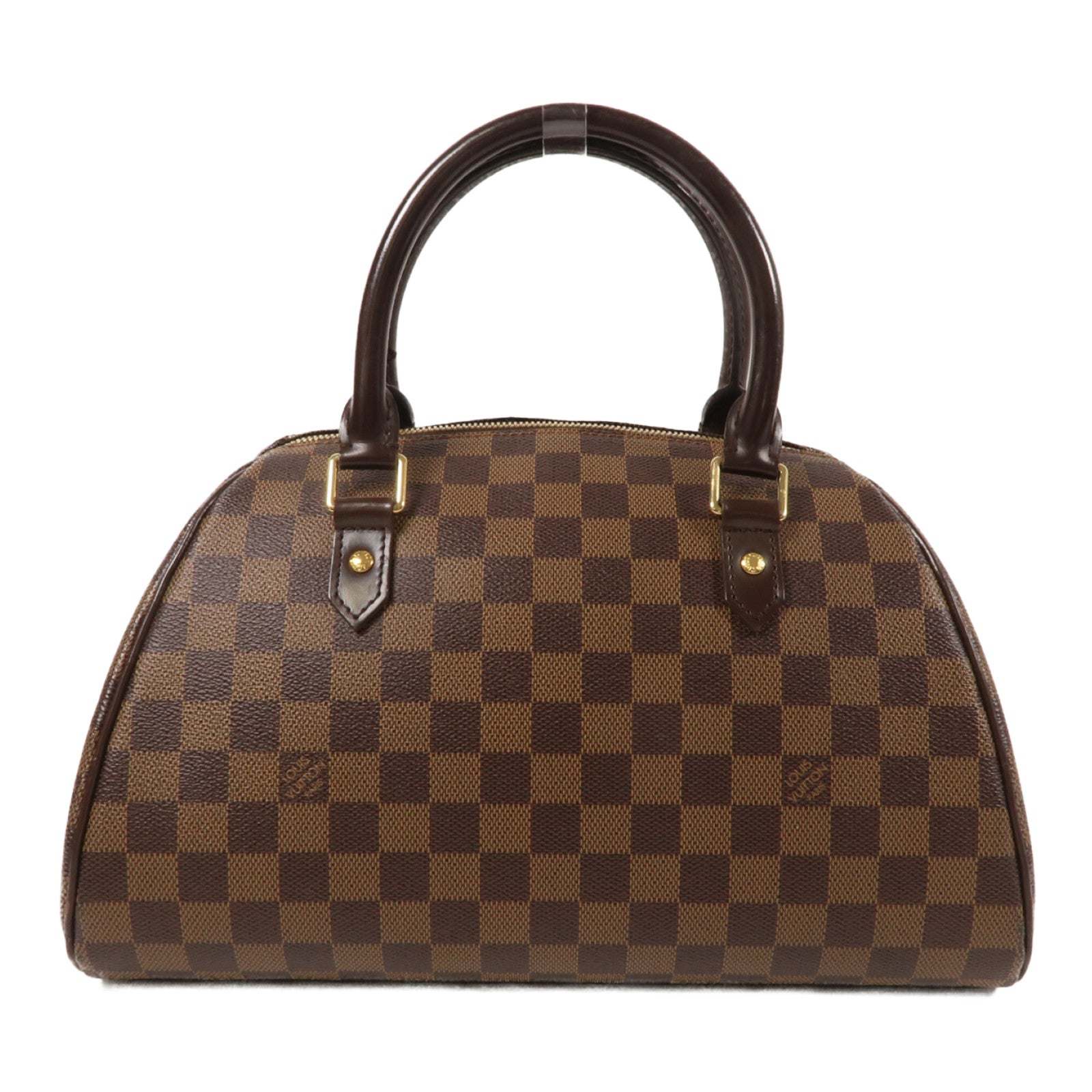 LOUIS VUITTON Damier Ribera MM金扣手挽袋
