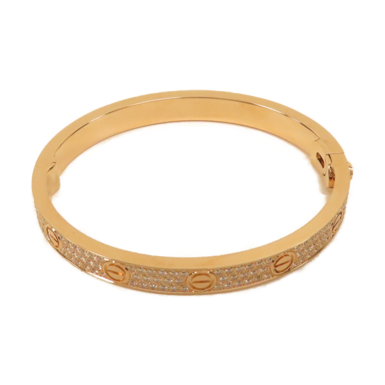 CARTIER 18K玫瑰金Diamond Love Bracelet 1.99ct鑽石手鐲#17