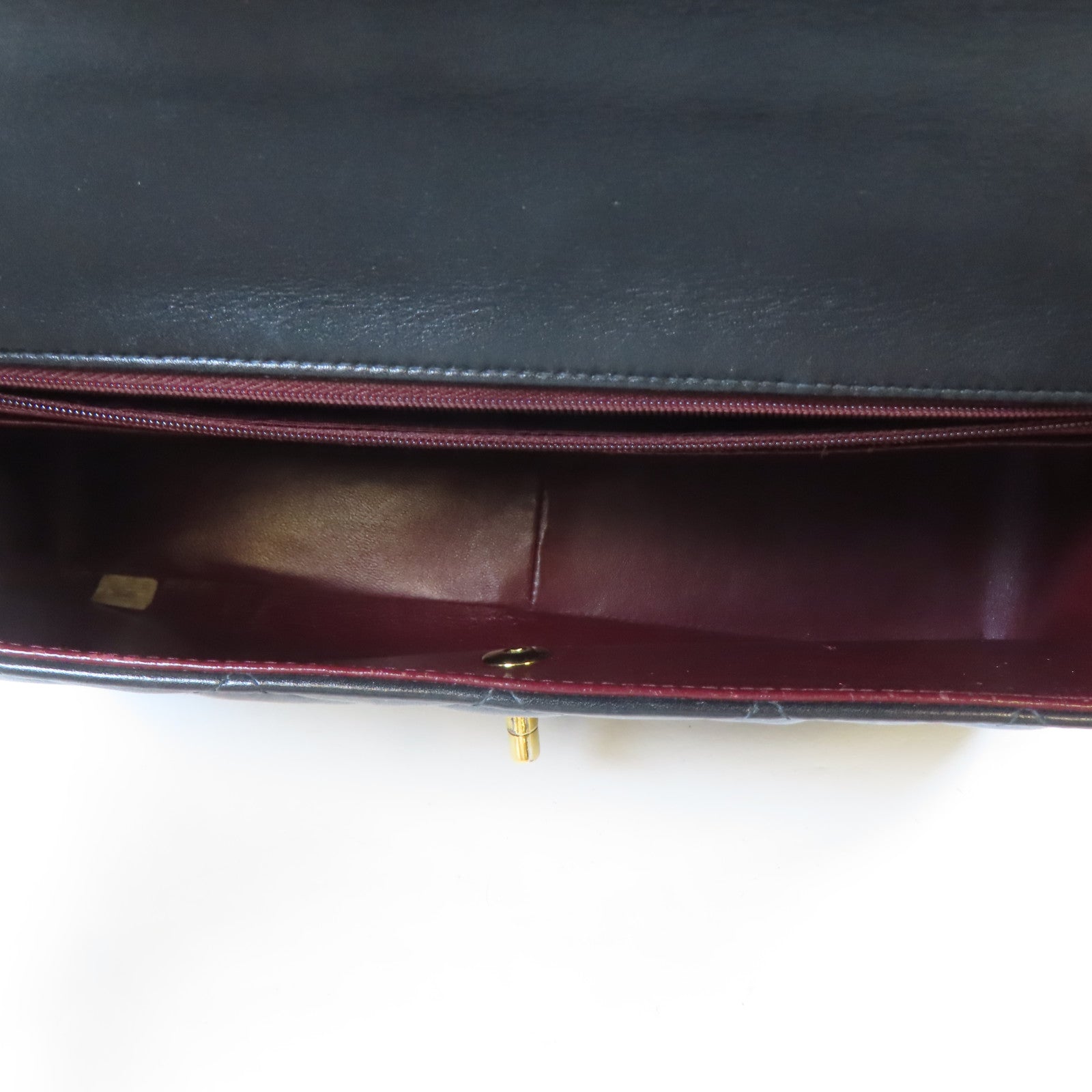 CHANEL 【激減優惠】菱格牛皮皮革Vintage Classic Flap Bag金扣鏈帶肩背袋黑色