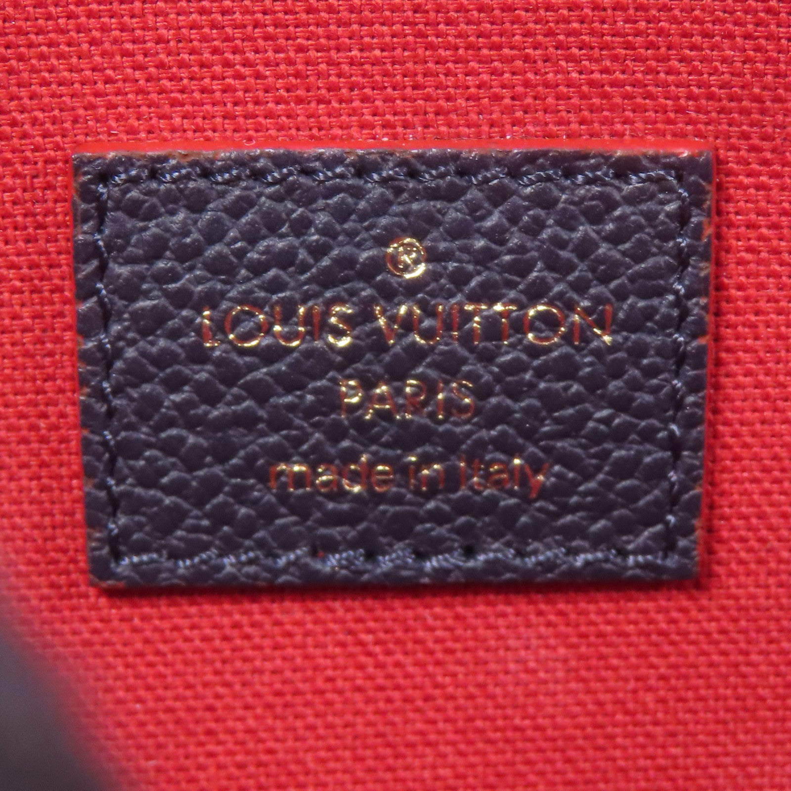 LOUIS VUITTON LV GHW Pochette Felicie Shoulder Bag Monogram Empreinte Navy