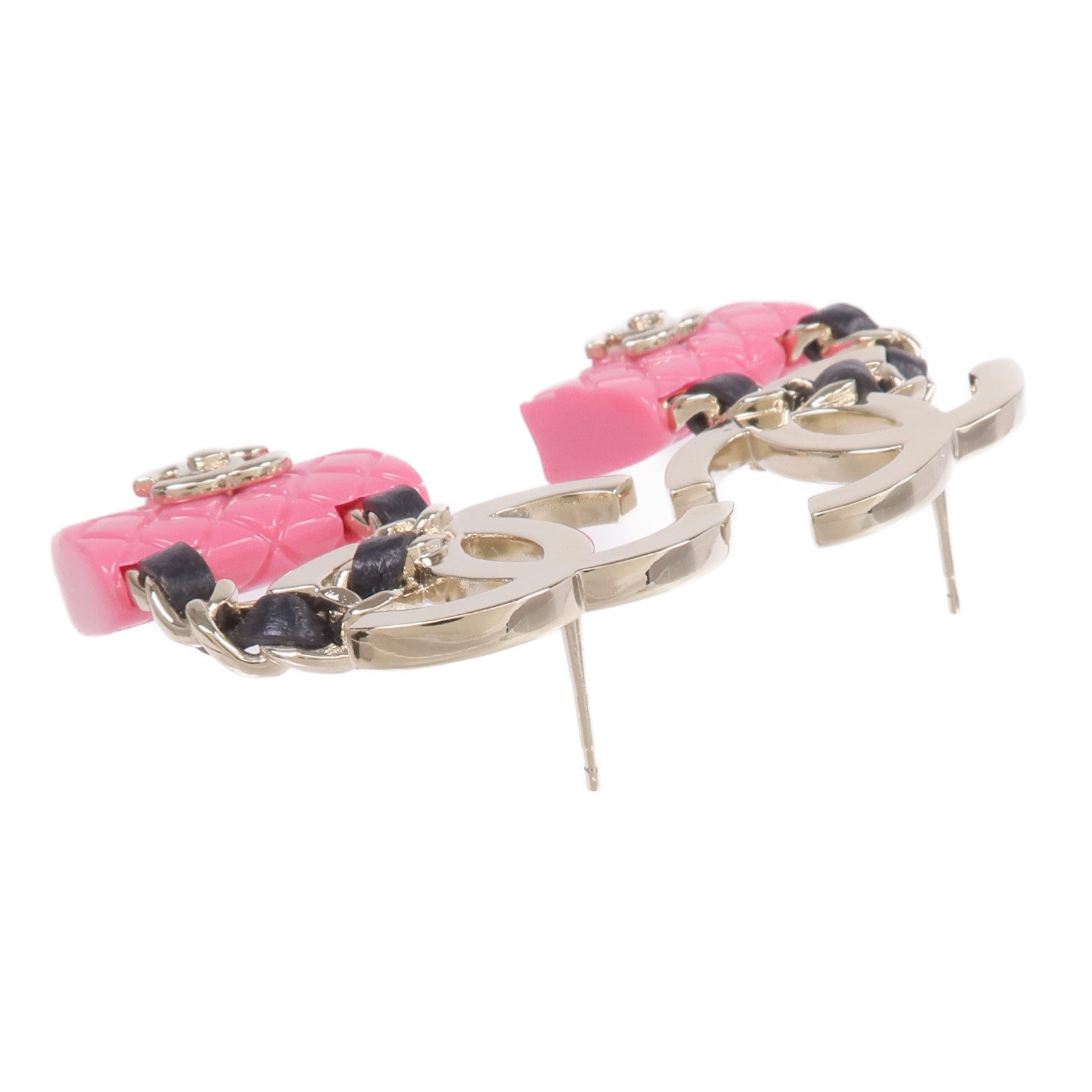 CHANEL 金屬/PVC/皮革Earrings耳環