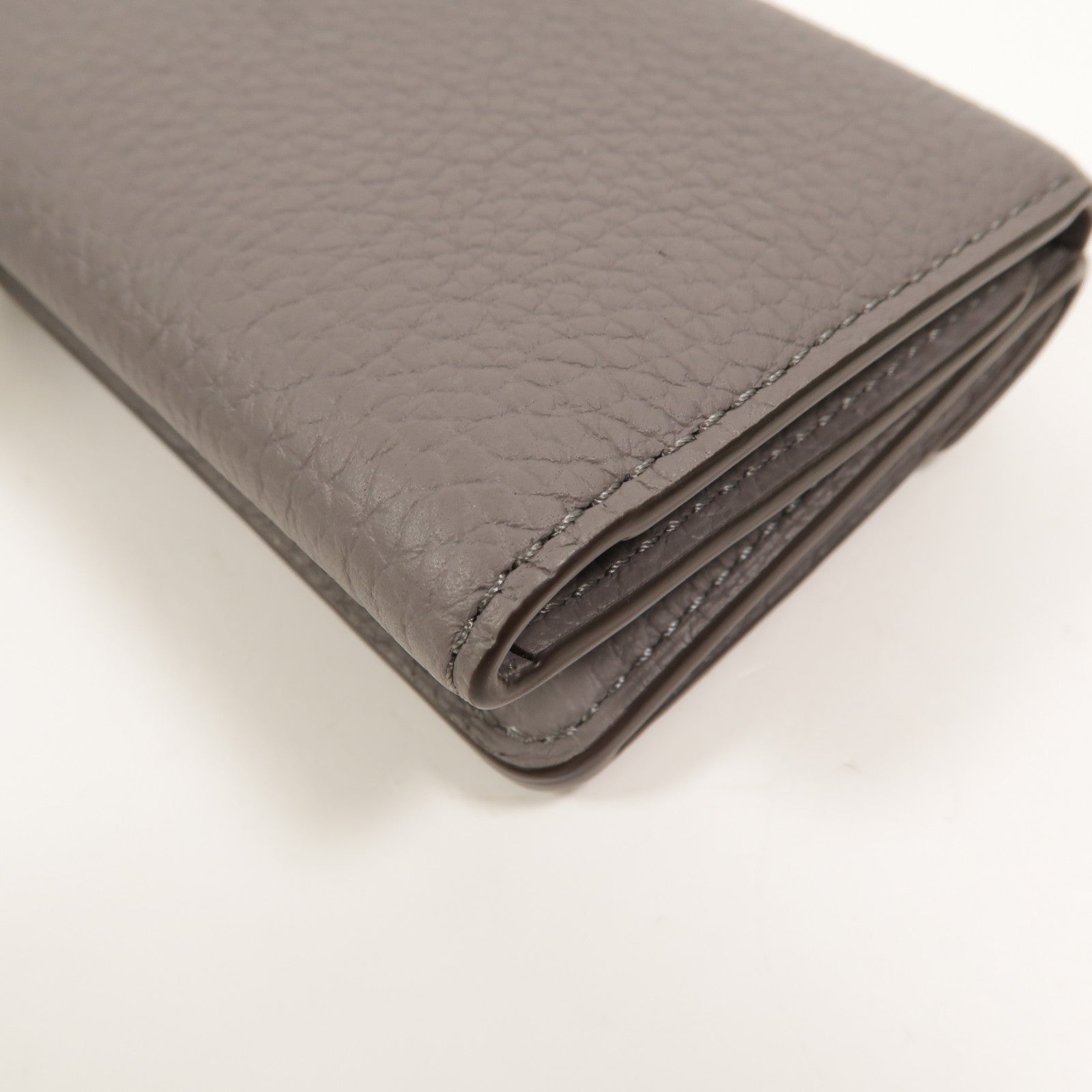 Delvaux 牛皮皮革Presse Trifold Wallet錢包