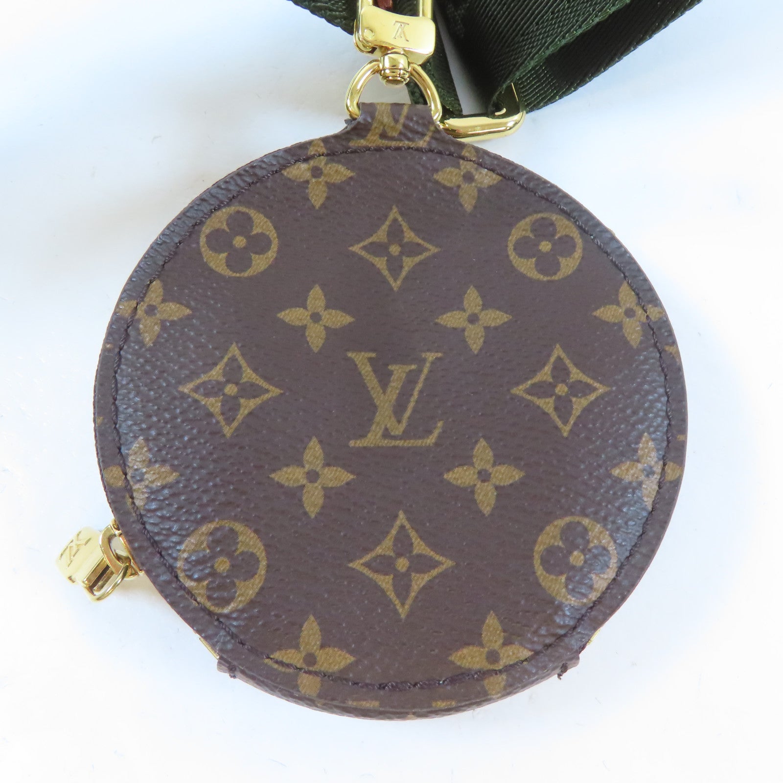 LOUIS VUITTON Monogram Multi Pochette Accessoires金扣手挽肩背兩用袋啡色