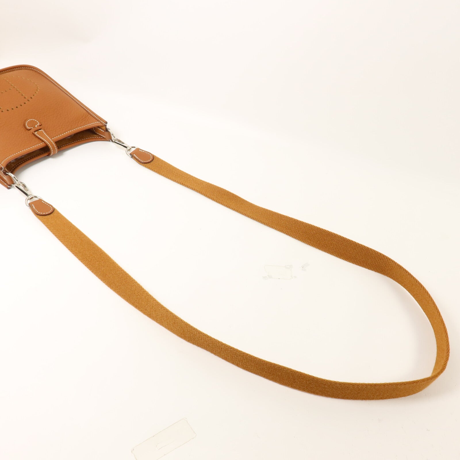 HERMES Clemence皮革Evelyne TPM肩背袋Gold