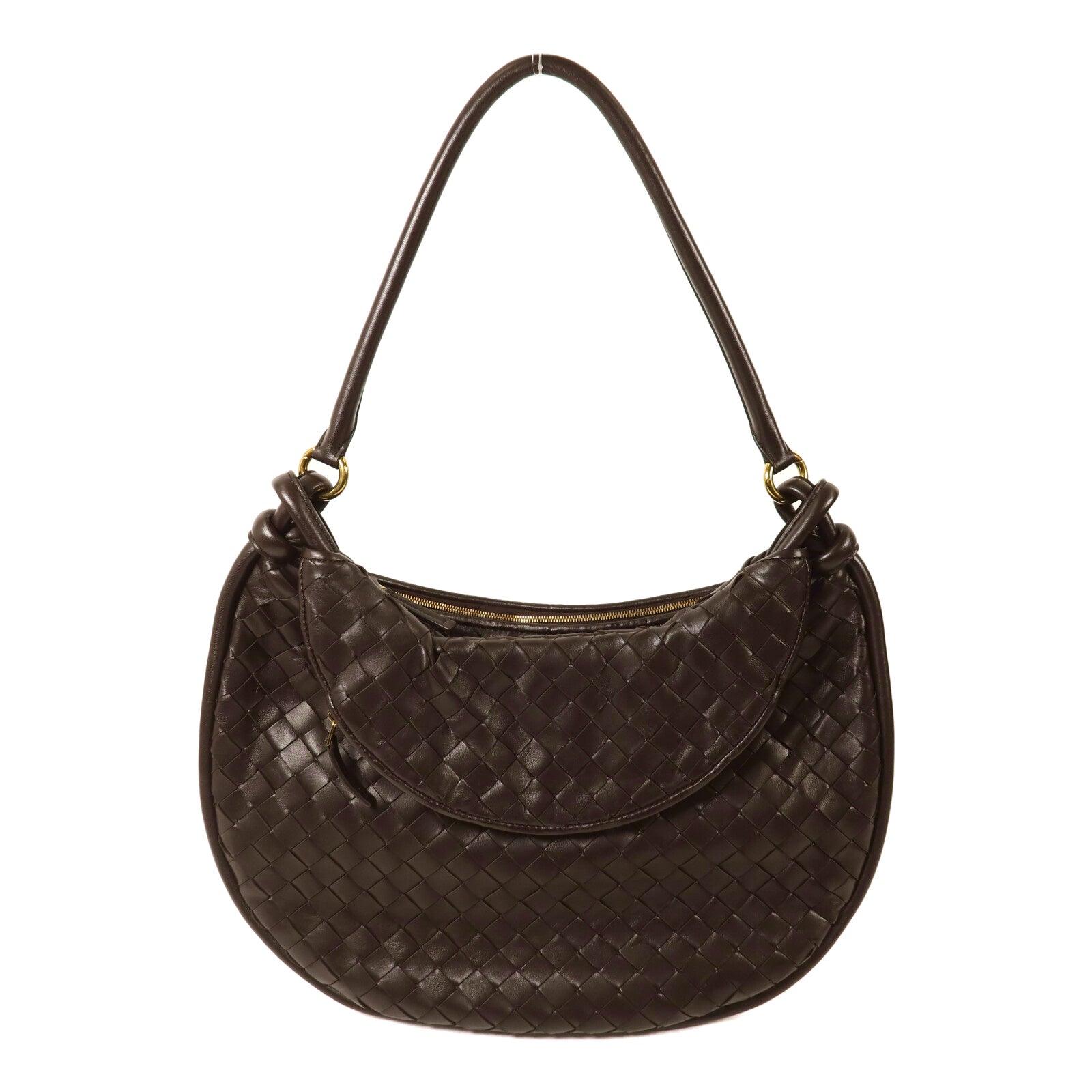 BOTTEGA VENETA 羊皮皮革Gemelli金扣肩背袋