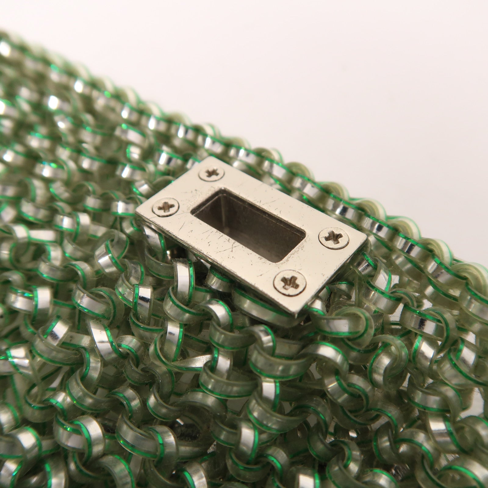 ANTEPRIMA PVC Wire Bag銀扣鏈帶肩背袋