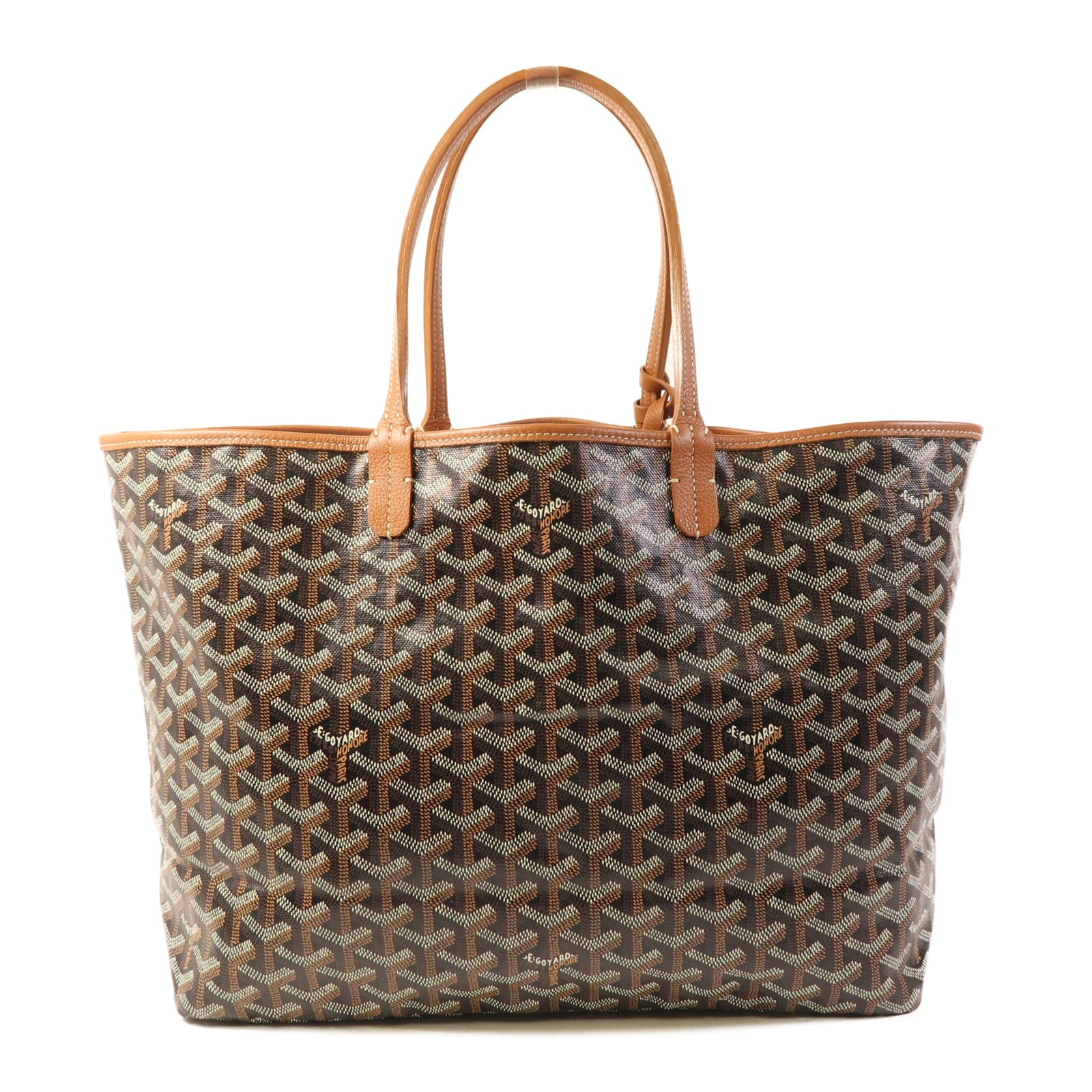 GOYARD 【激減優惠】塗層帆布Saint Louis PM銀扣手挽袋