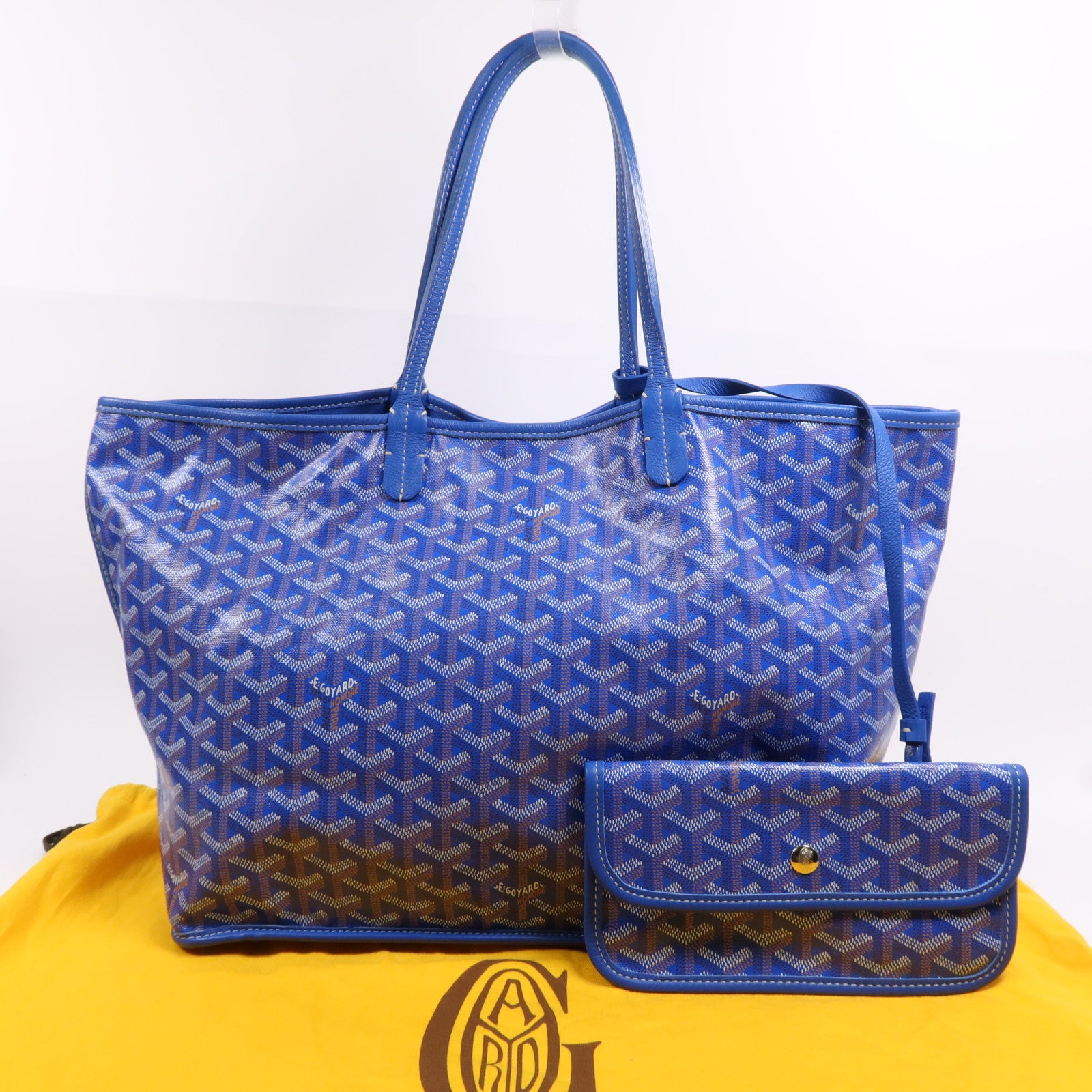 GOYARD 【激減優惠】塗層帆布Anjou PM Bag銀扣肩背袋