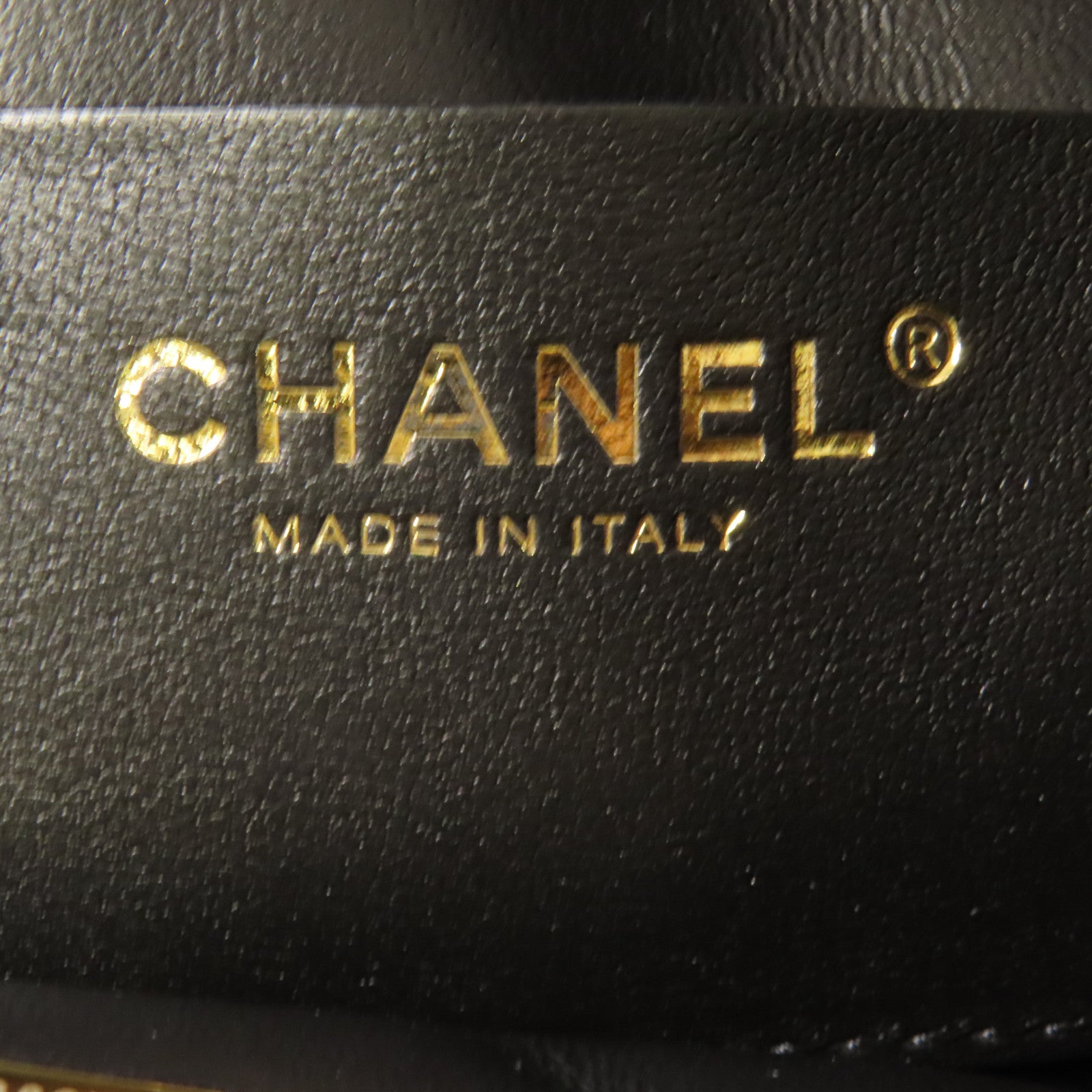 CHANEL 皮革Chain Shoulder金扣手挽肩背兩用袋