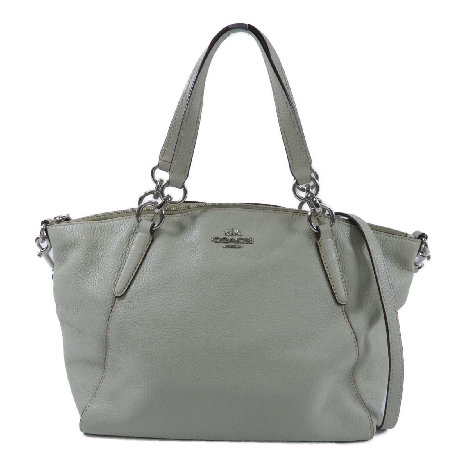 COACH 牛皮皮革2 Way Shoulder手挽肩背兩用袋