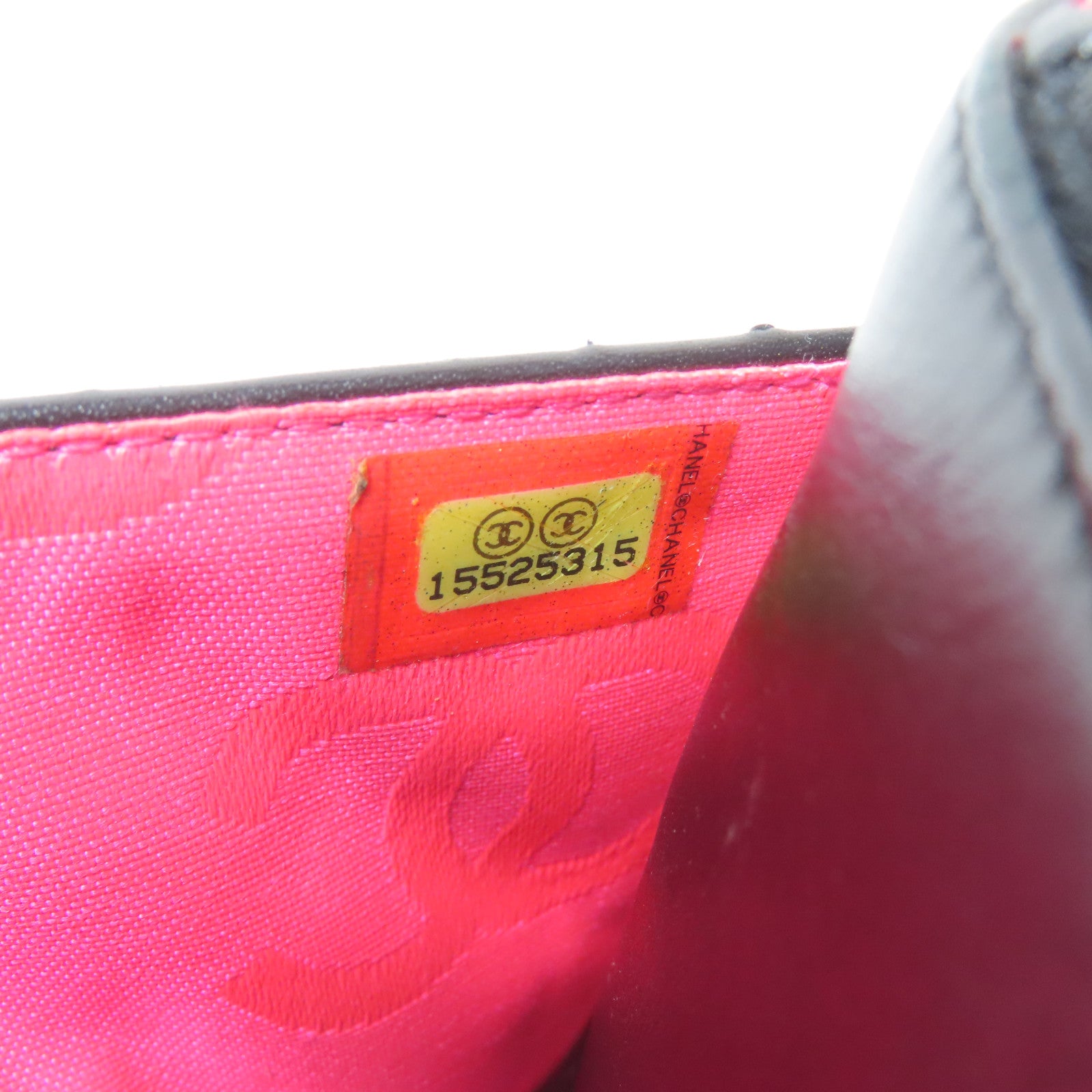 CHANEL 菱格牛皮皮革Cambon WOC Wallet On Chain銀扣鏈帶肩背袋黑色