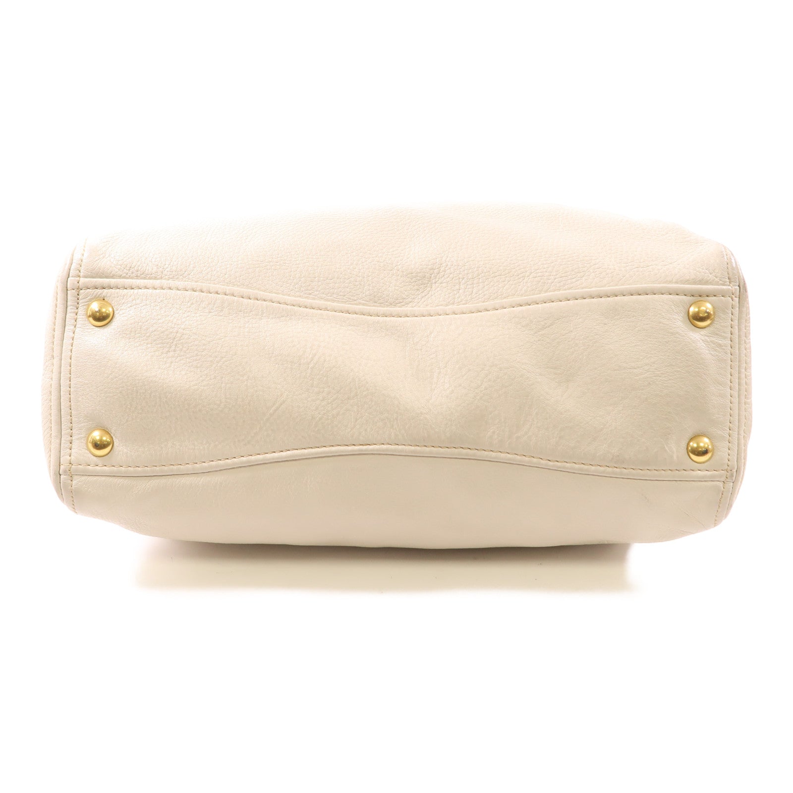 Miu Miu 牛皮皮革2 Way Shoulder金扣手挽肩背兩用袋