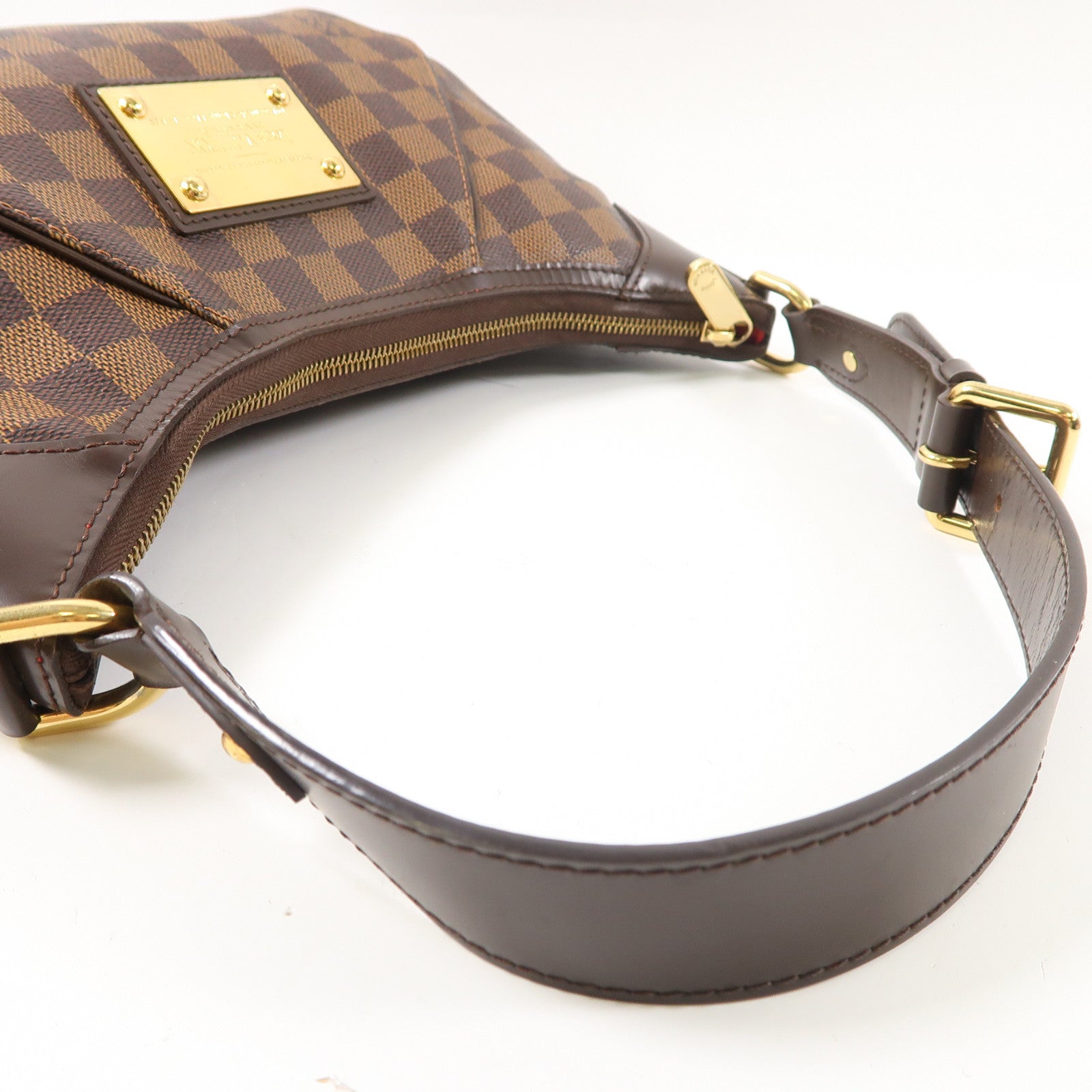 LOUIS VUITTON Damier Ebene Thames PM金扣肩背袋啡色