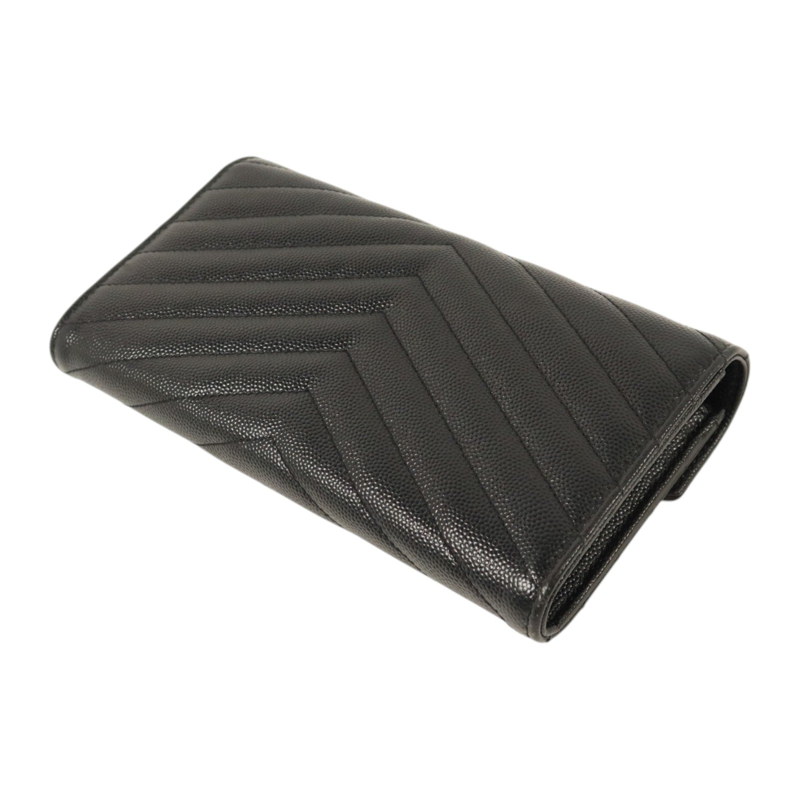 SAINT LAURENT 牛皮Cassandre Matelasse Long Wallet金扣長錢包