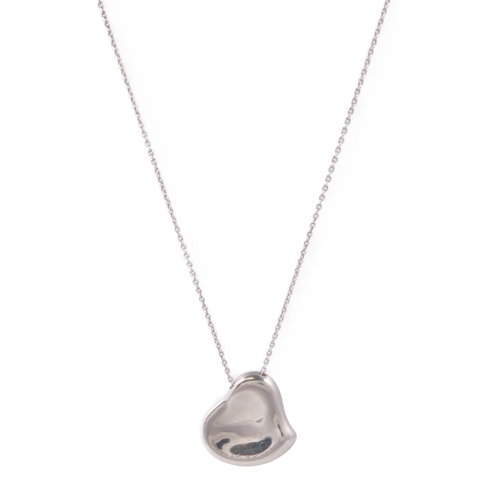 TIFFANY＆CO 925純銀Heart Necklace項鍊