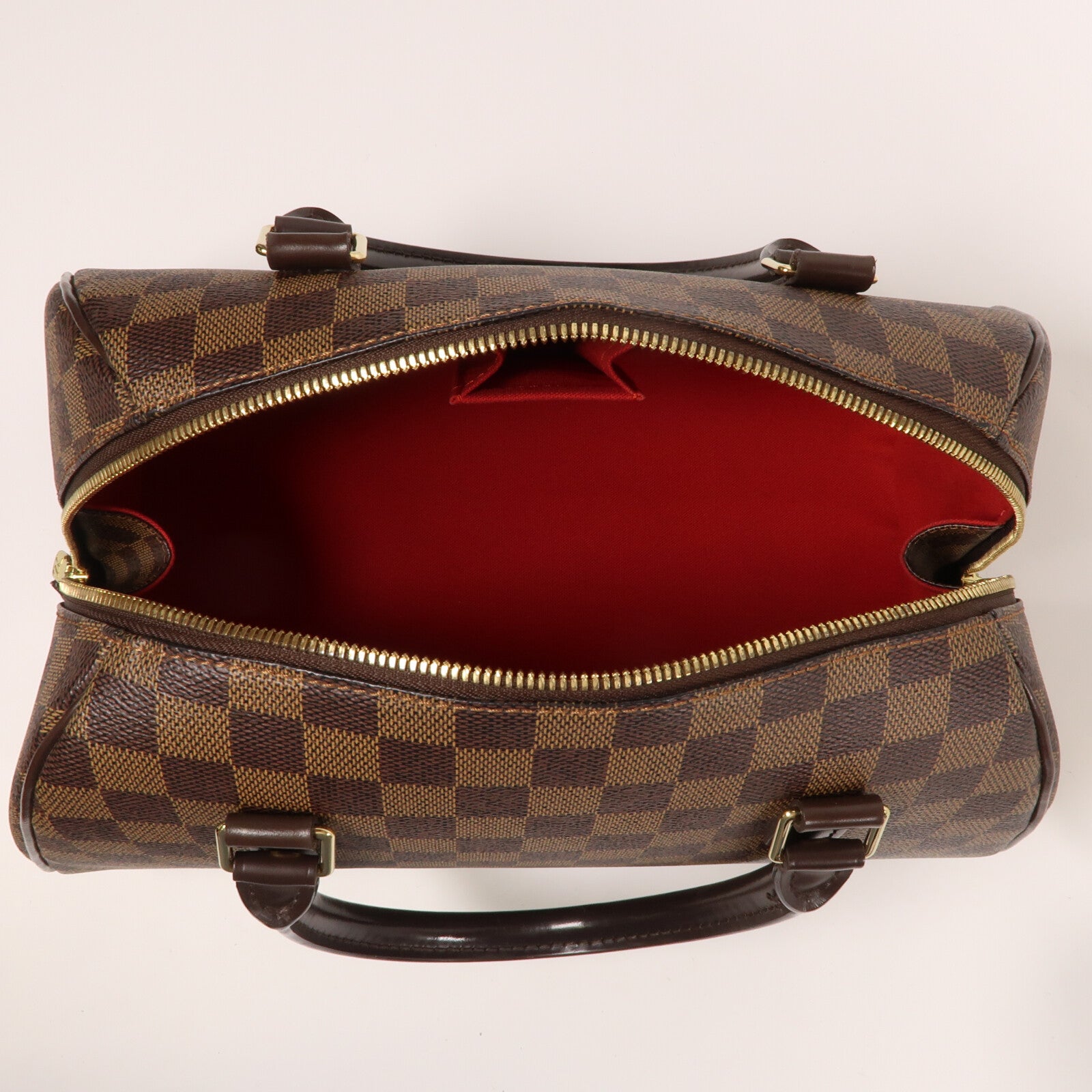 LOUIS VUITTON Damier Ribera MM金扣手挽袋