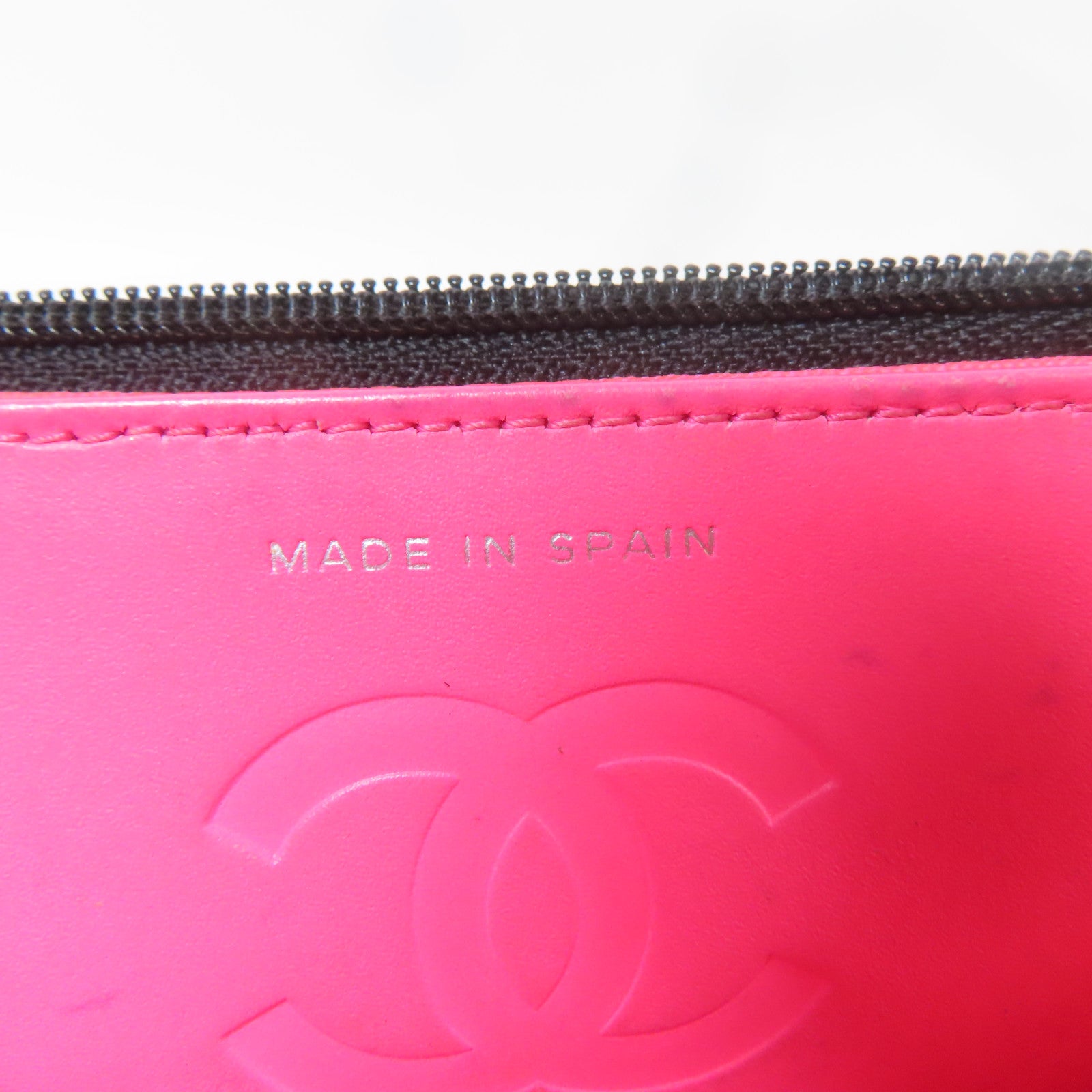 CHANEL 菱格牛皮皮革Cambon WOC Wallet On Chain銀扣鏈帶肩背袋黑色