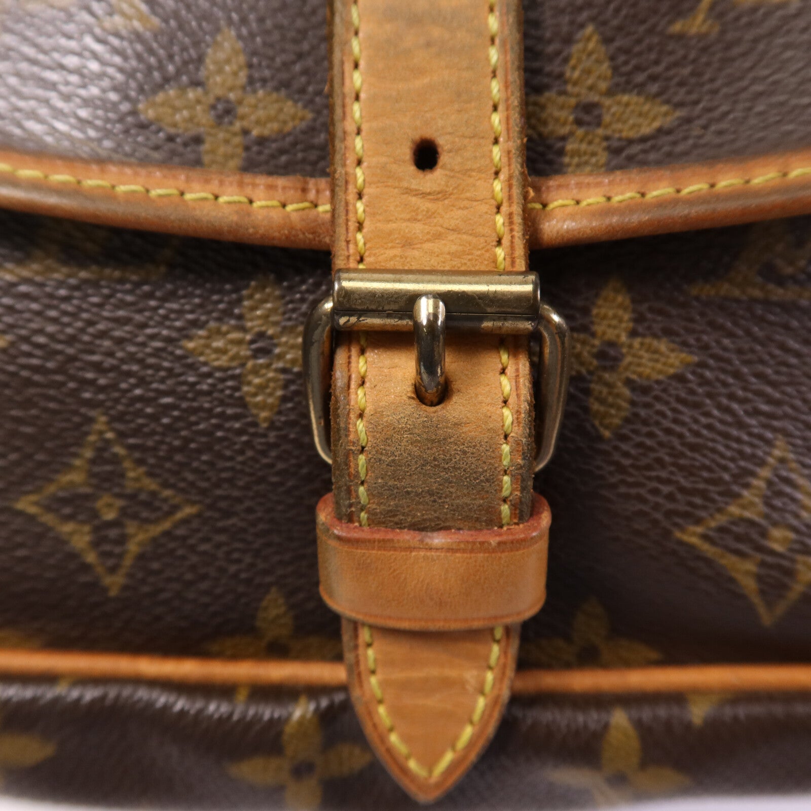 LOUIS VUITTON 【激減優惠】Monogram Saumur 30金扣肩背袋