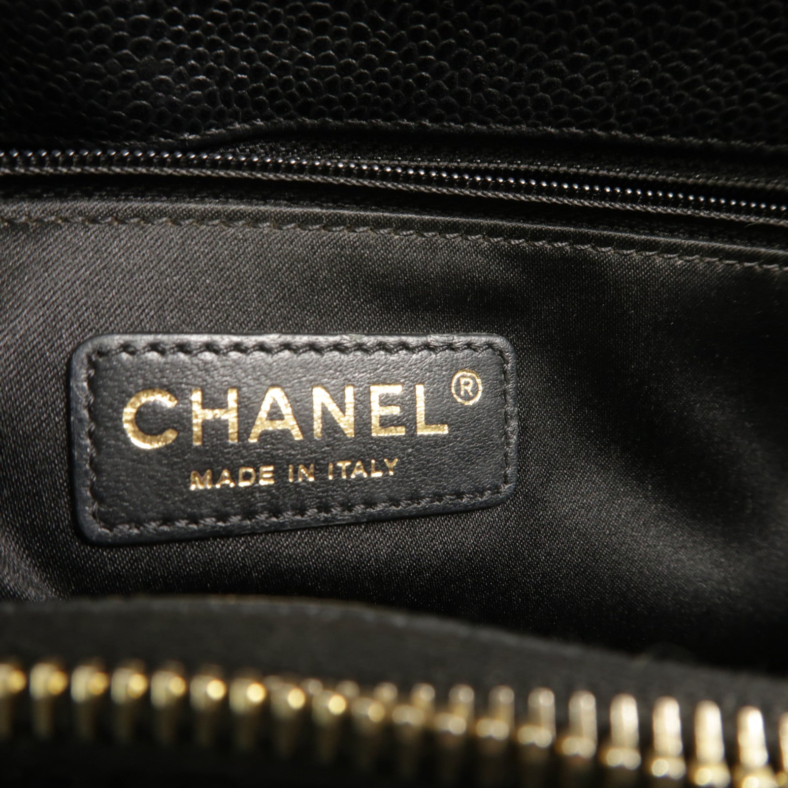 CHANEL 牛皮皮革GST鏈帶肩背袋