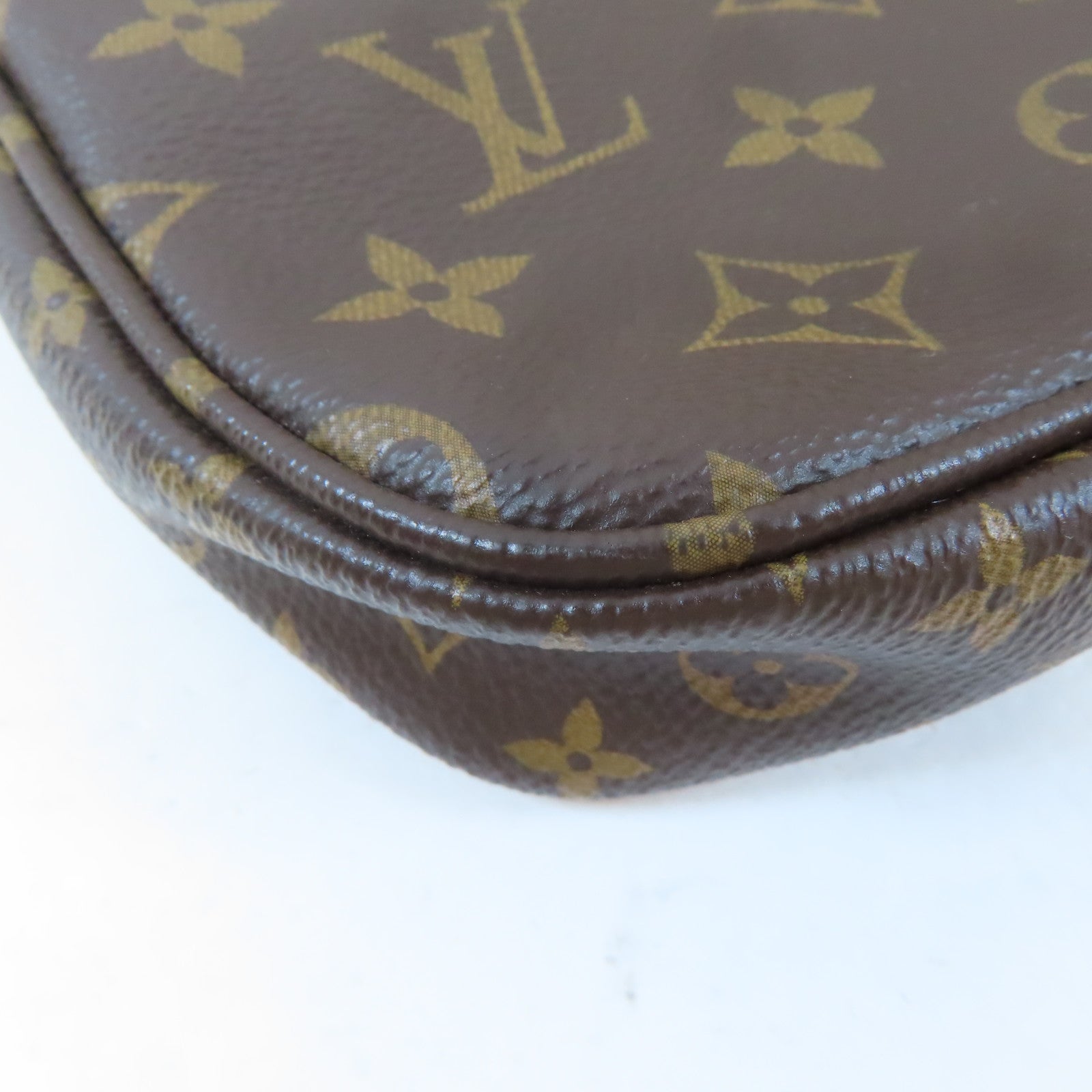 LOUIS VUITTON Monogram Multi Pochette Accessoires金扣手挽肩背兩用袋啡色