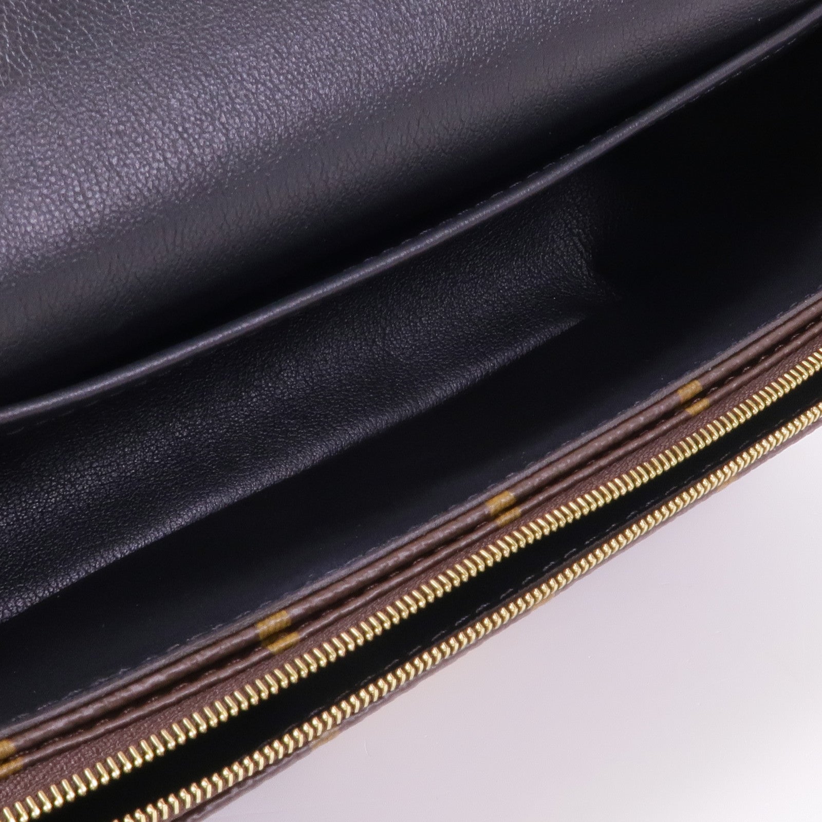 LOUIS VUITTON Monogram Marceau金扣鏈帶肩背袋棕色