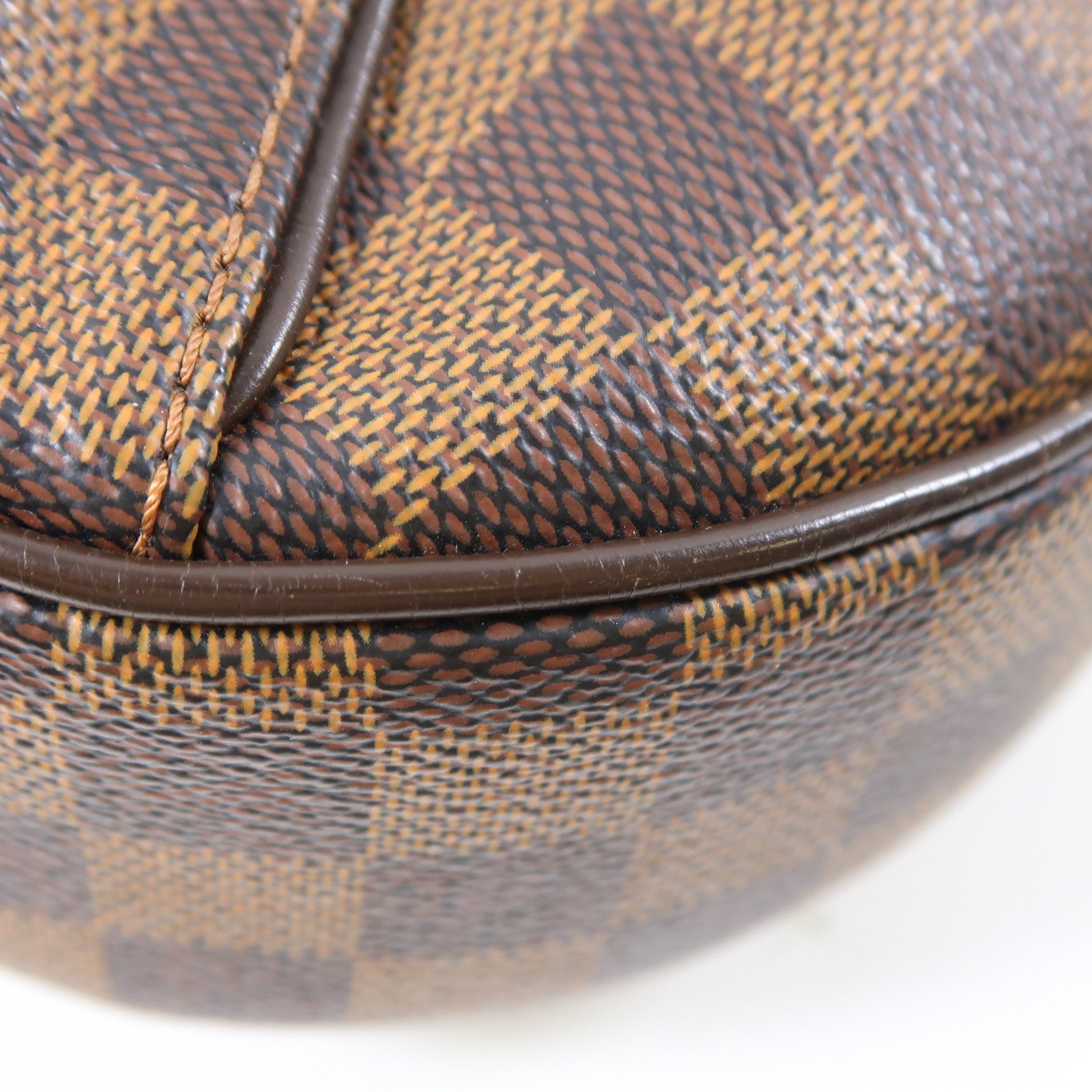 LOUIS VUITTON Damier Ebene Thames PM金扣肩背袋啡色