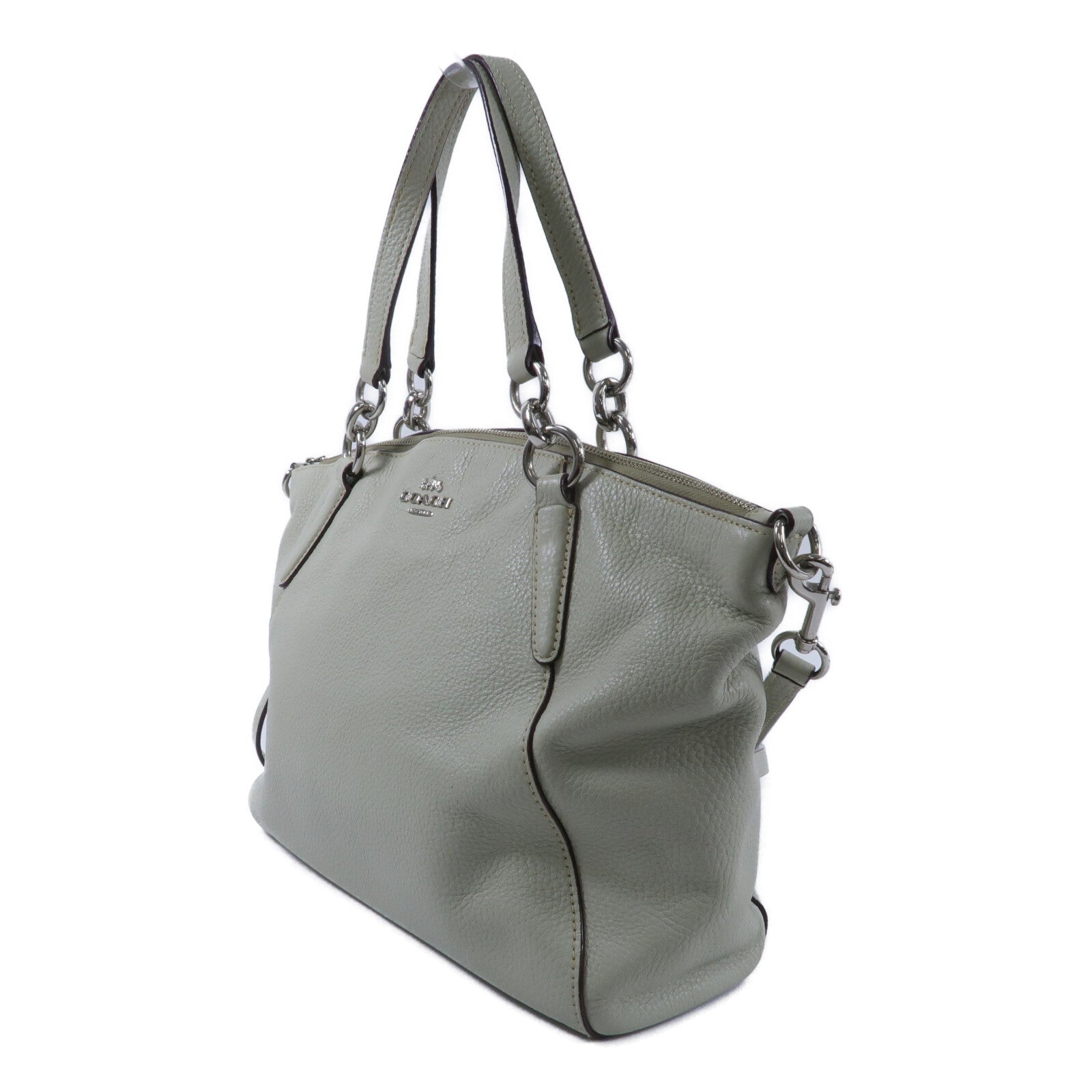 COACH 牛皮皮革2 Way Shoulder手挽肩背兩用袋