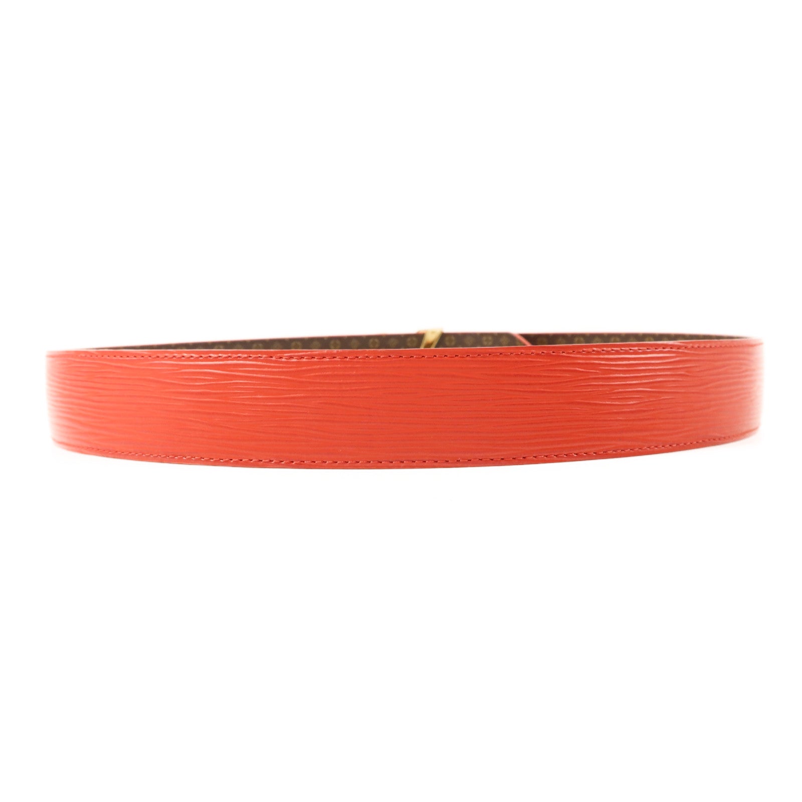 LOUIS VUITTON Epi Belt金扣皮帶