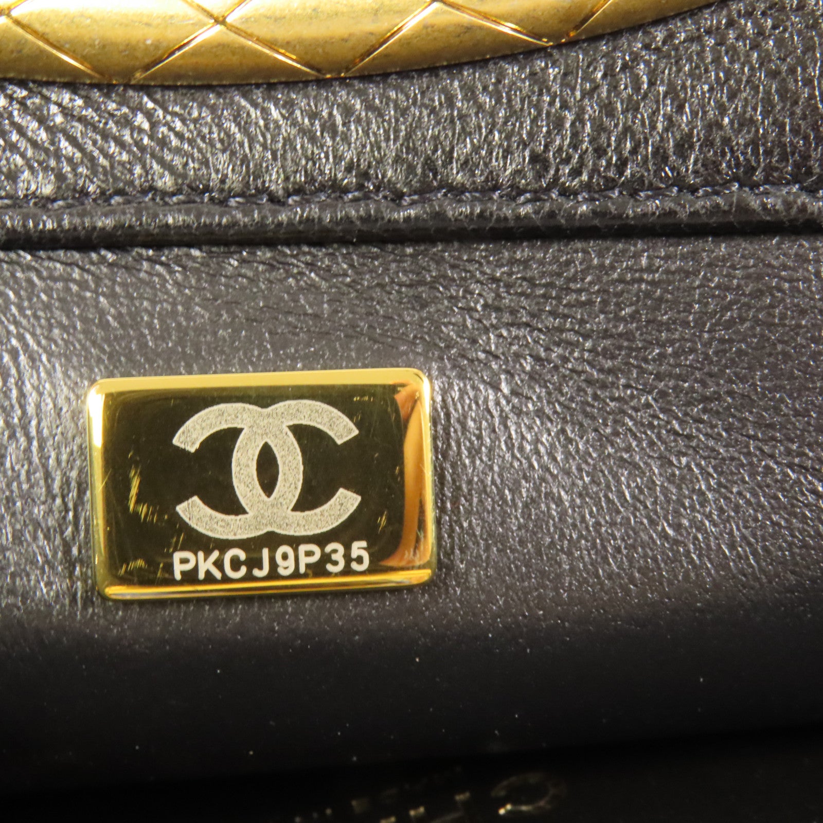 CHANEL 皮革Chain Shoulder金扣手挽肩背兩用袋