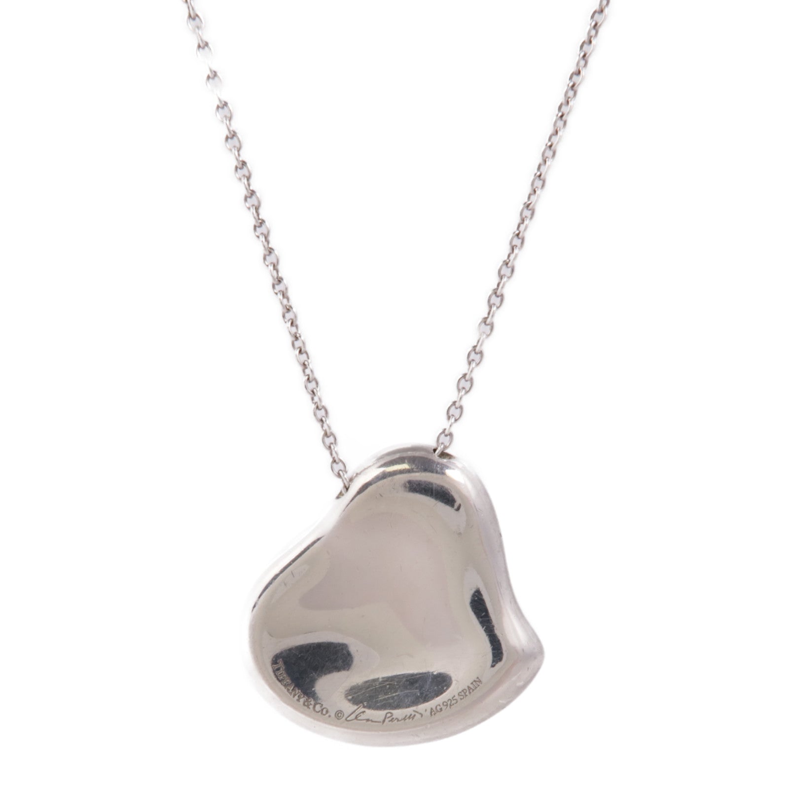 TIFFANY＆CO 925純銀Heart Necklace項鍊