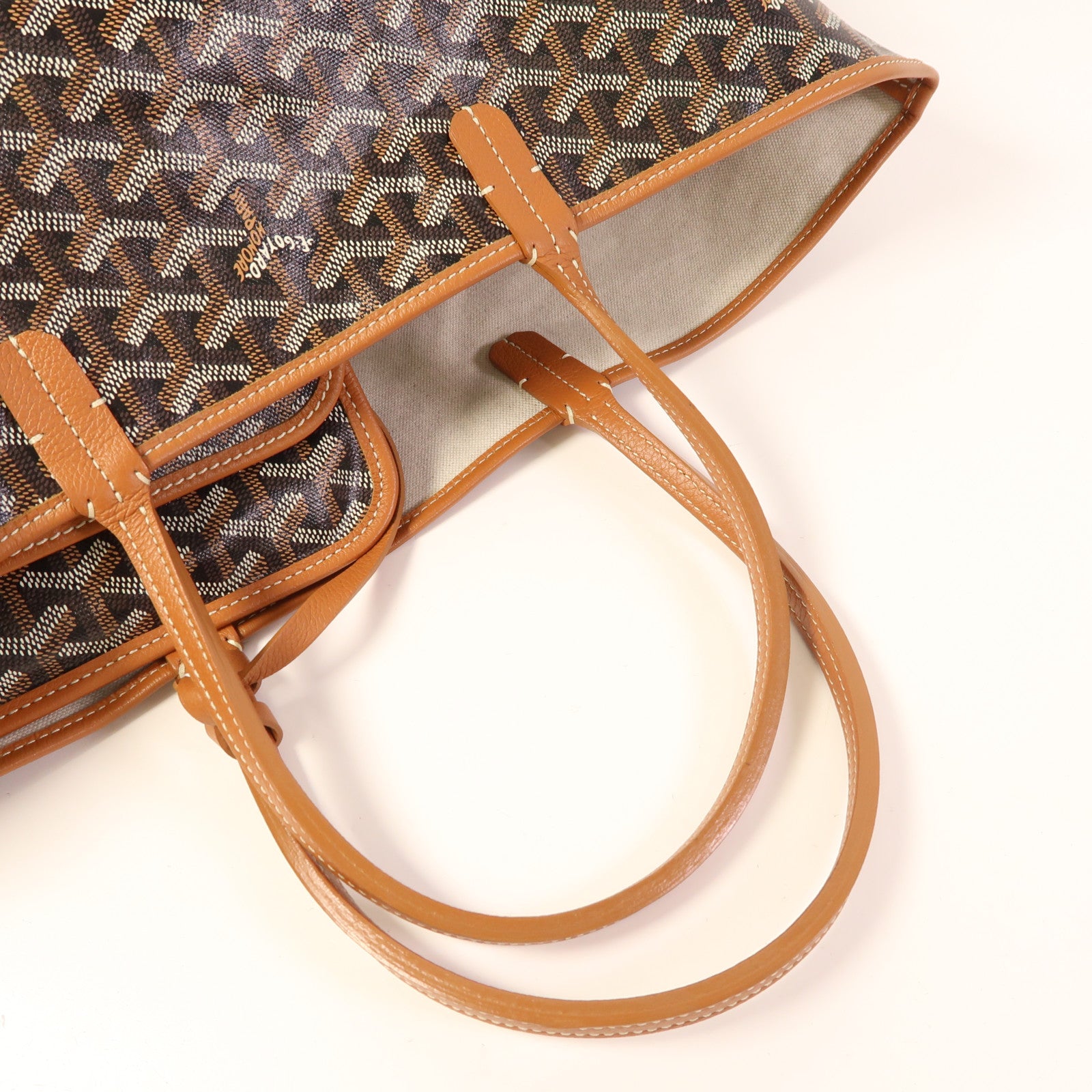 GOYARD 塗層帆布Saint Louis PM銀扣手挽袋