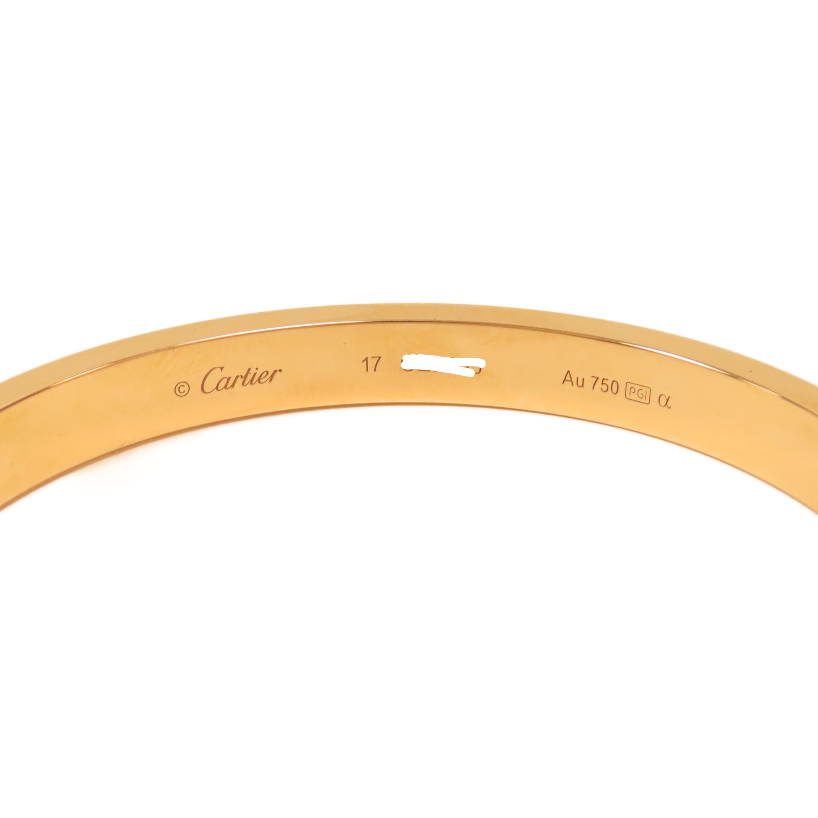 CARTIER 18K玫瑰金Diamond Love Bracelet 1.99ct鑽石手鐲#17
